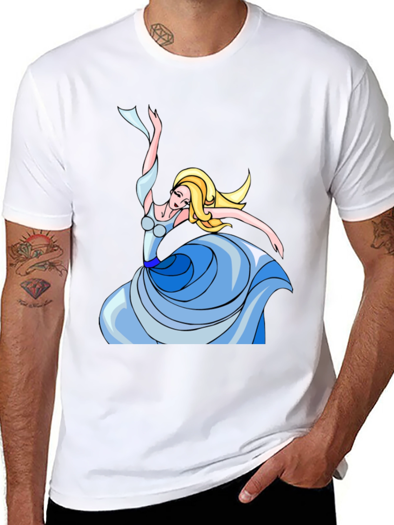 Dancing Queen Graphic Tee - Black Cotton Shirt