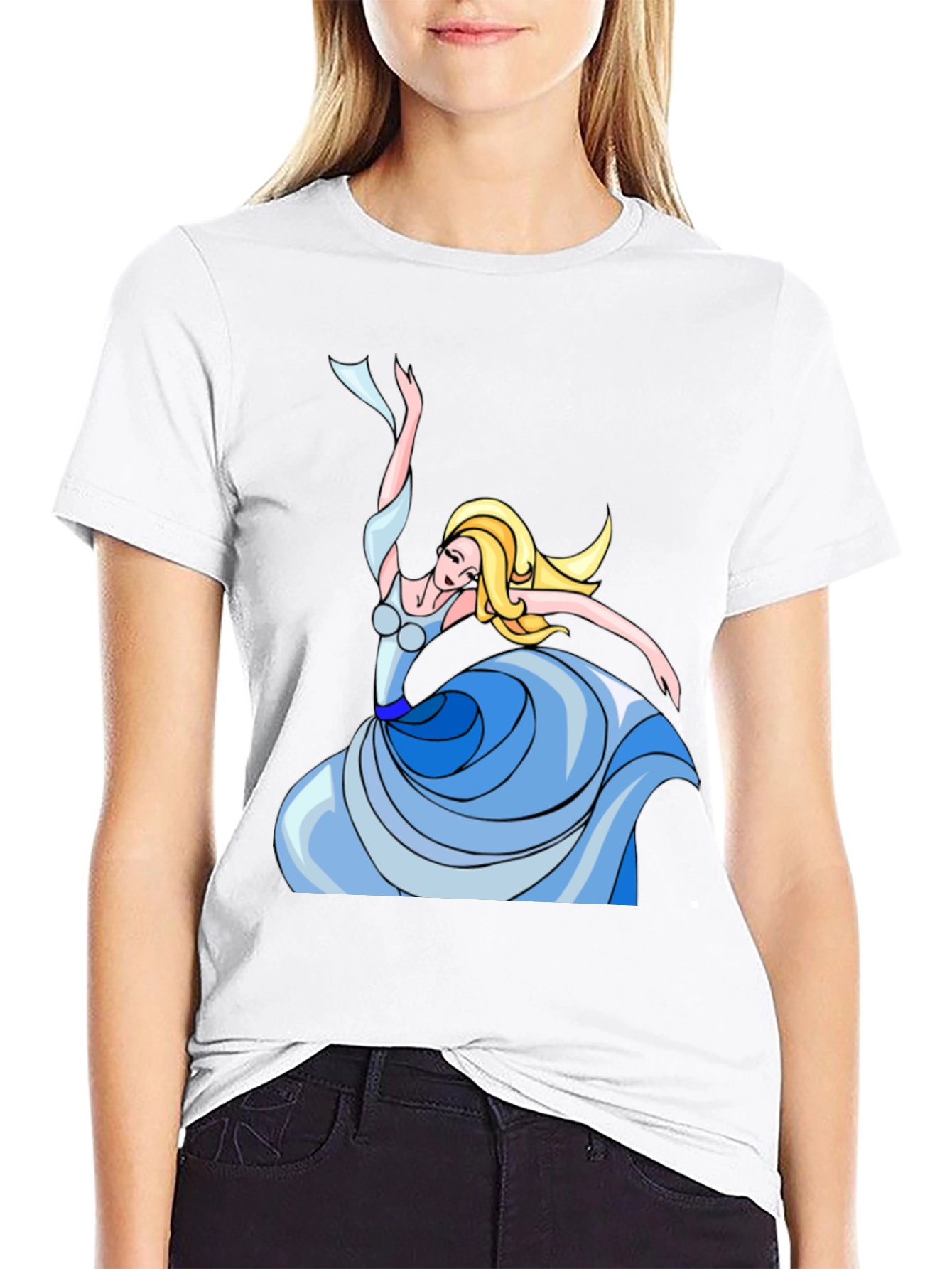 Dancing Queen Graphic Tee - Black Cotton Shirt