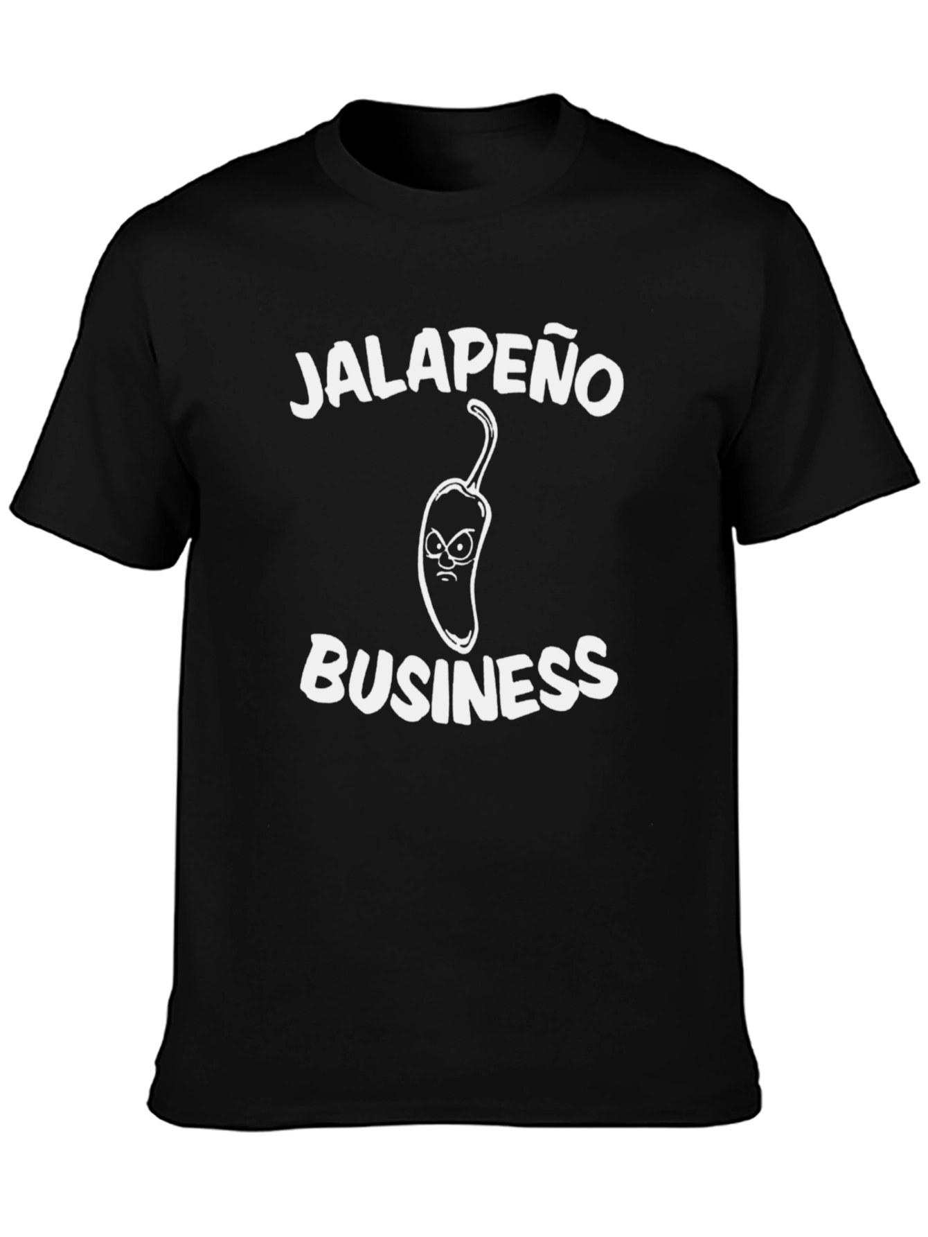 Jalapeño Business Graphic T-Shirt - Black Cotton Tee