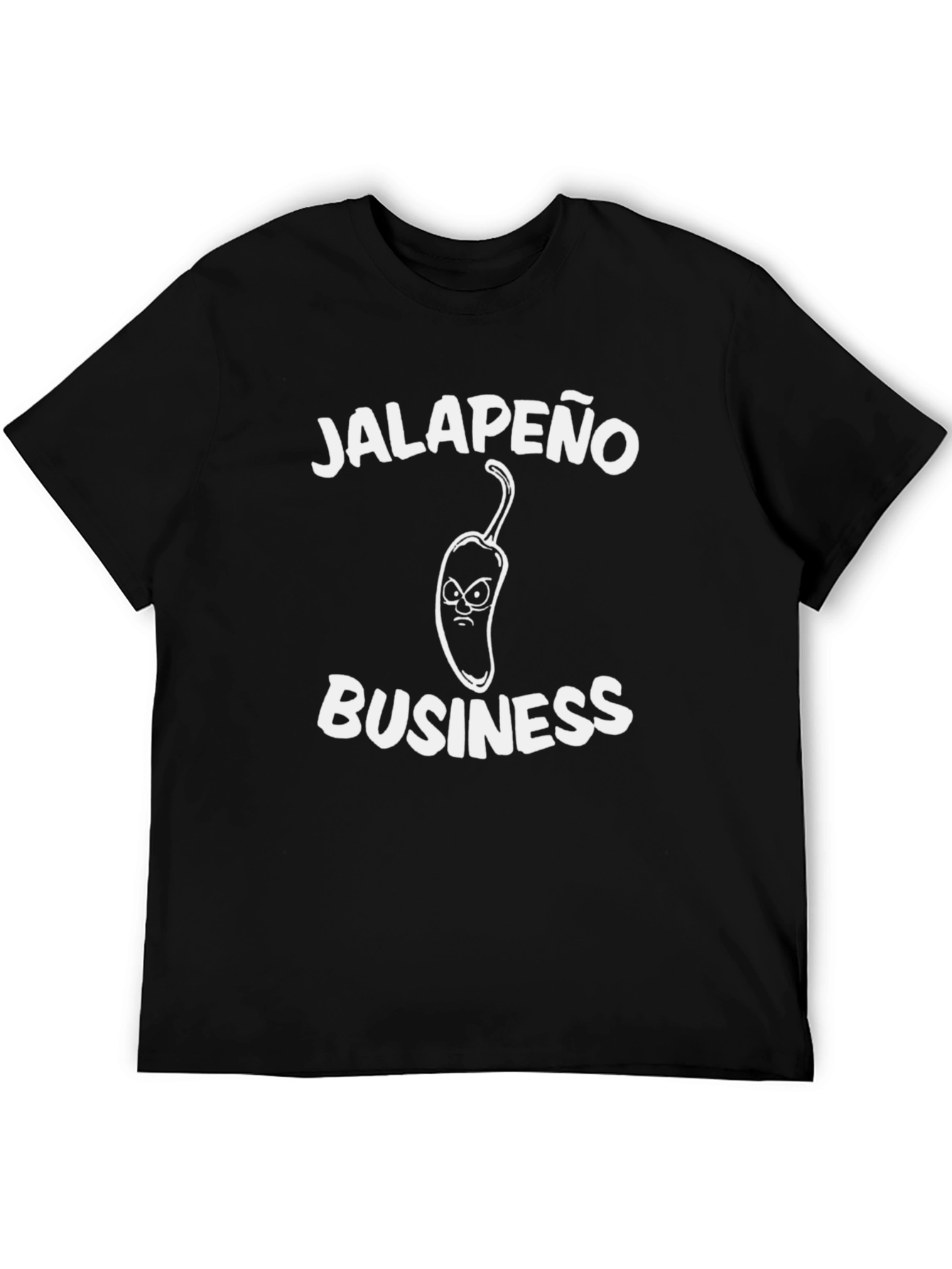 Jalapeño Business Graphic T-Shirt - Black Cotton Tee