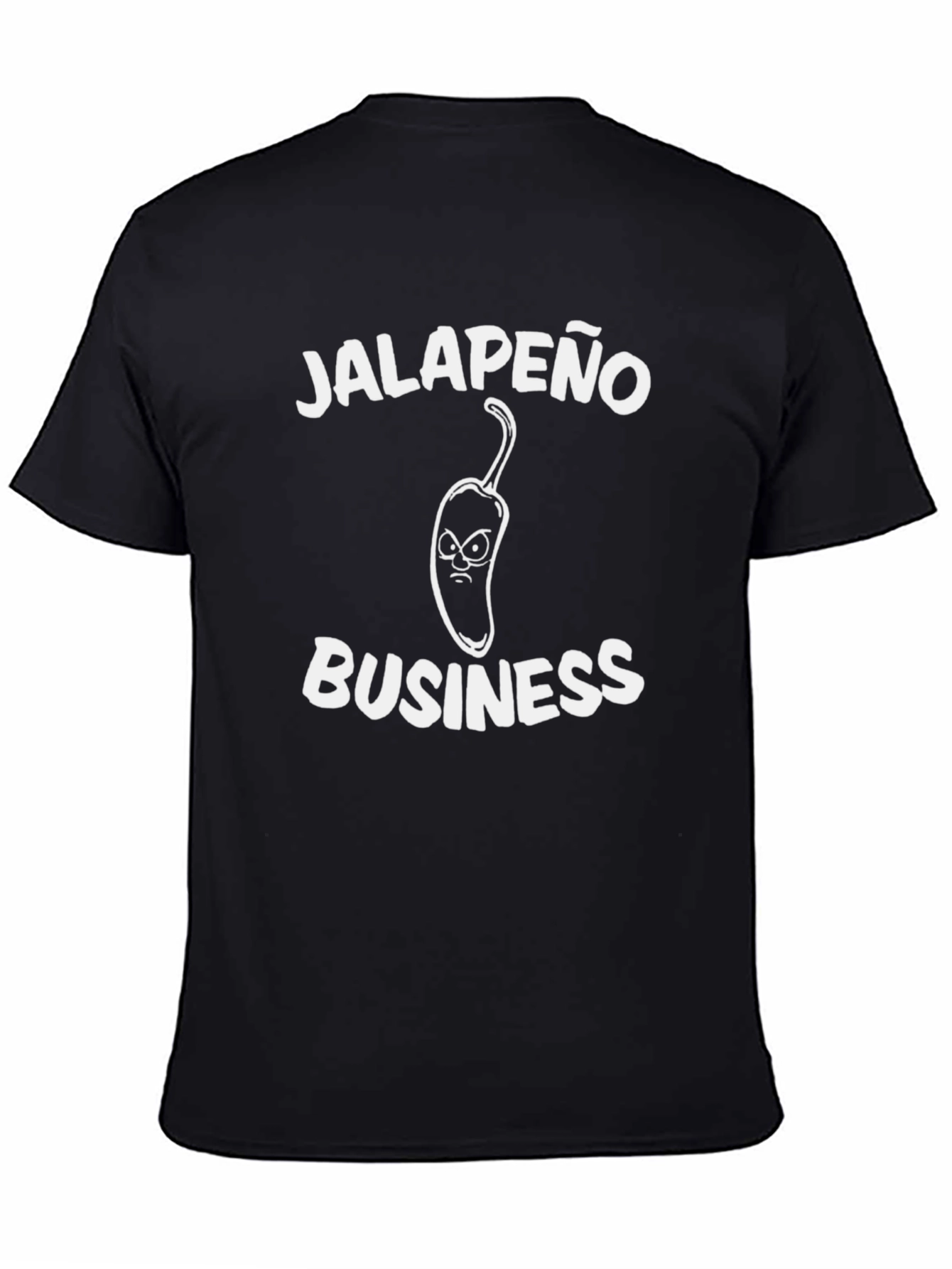 Jalapeño Business Graphic T-Shirt - Black Cotton Tee