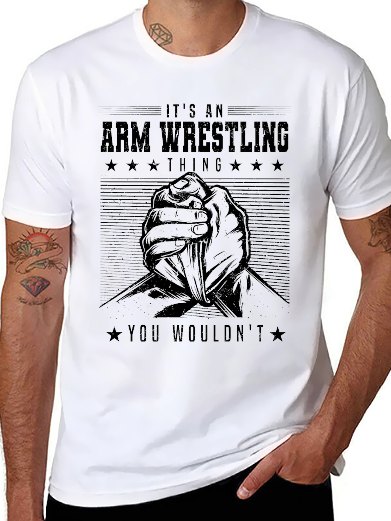 Arm Wrestling Thing Graphic T-Shirt