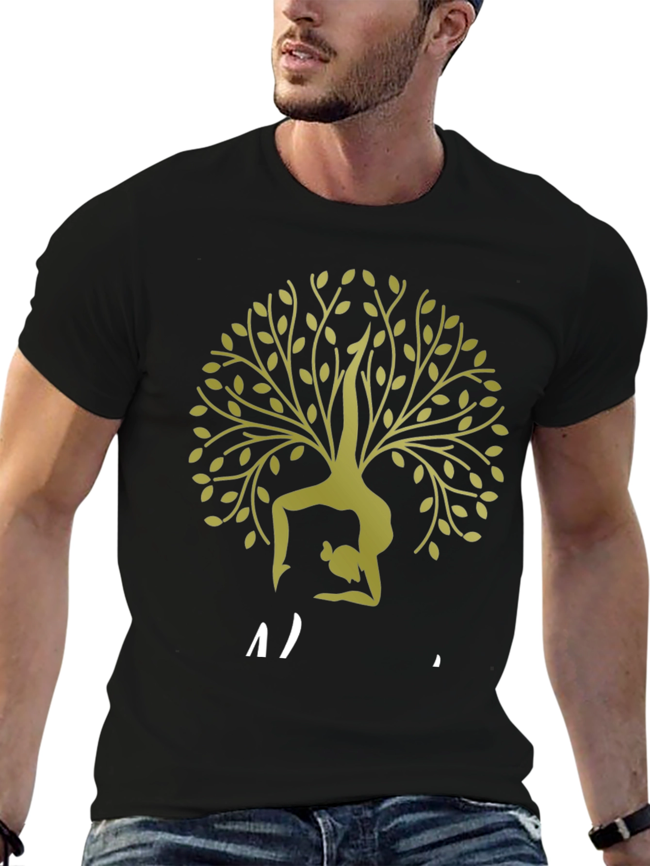 Yoga Tree T-Shirt - Black
