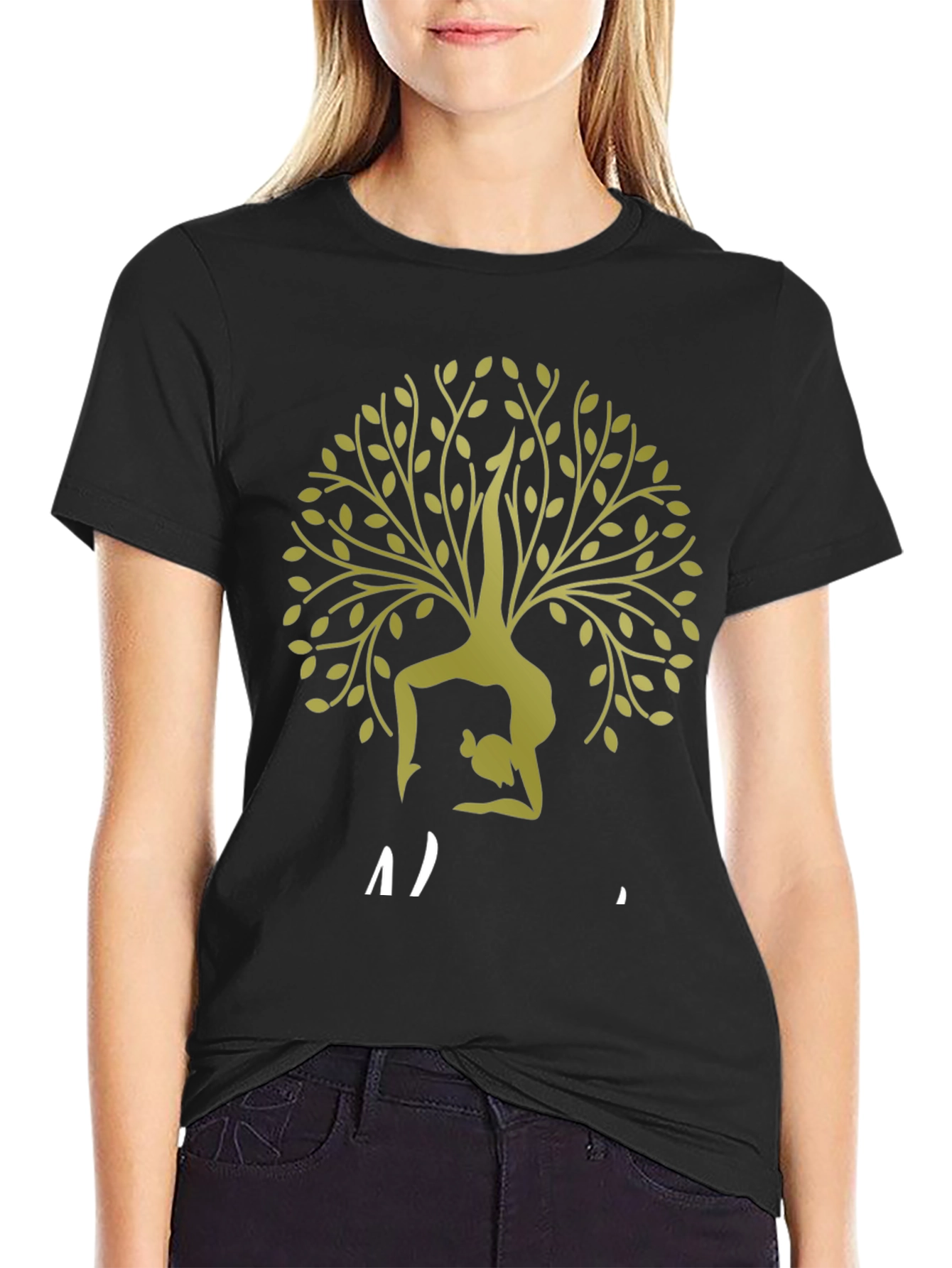 Yoga Tree T-Shirt - Black