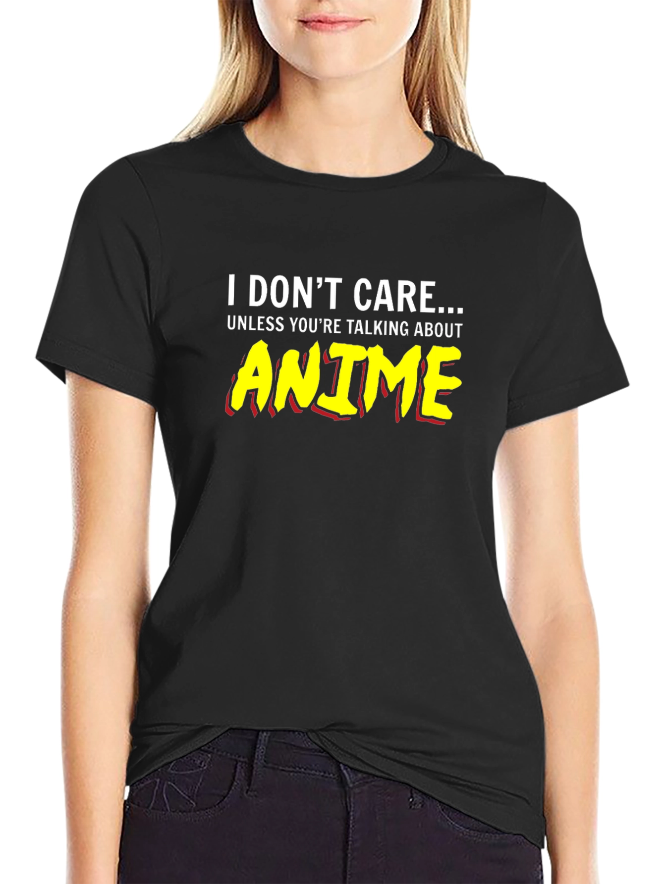 I Dont Care Anime T-Shirt