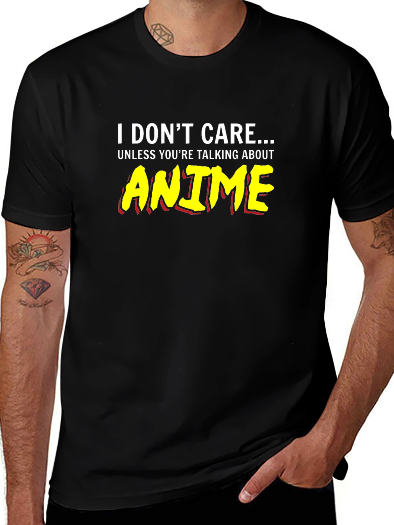 I Dont Care Anime T-Shirt