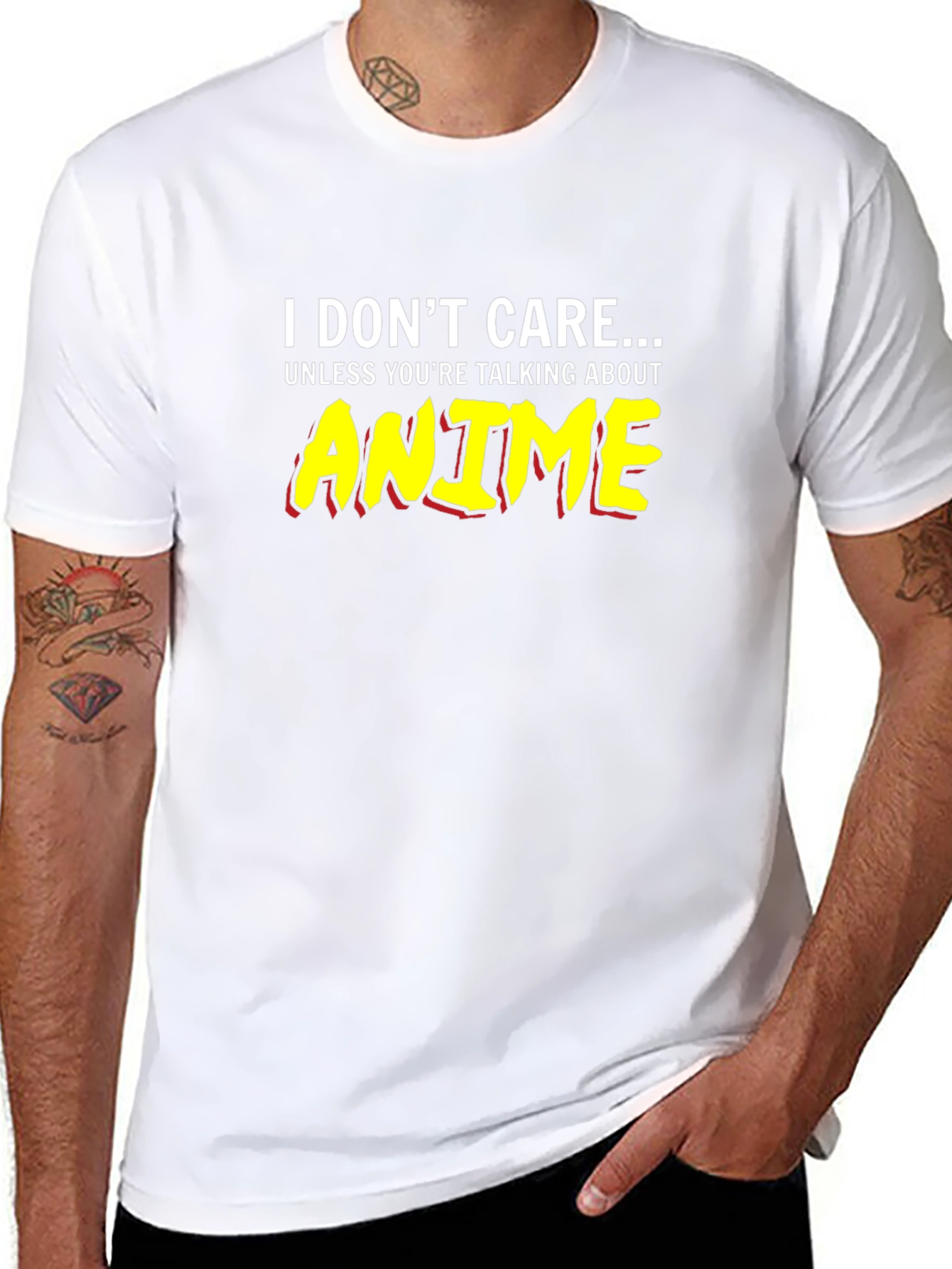I Dont Care Anime T-Shirt