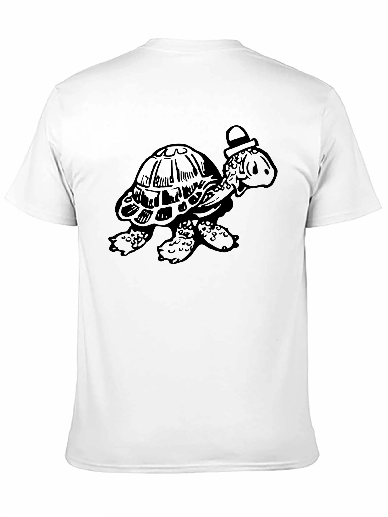 Cartoon Turtle Black T-Shirt