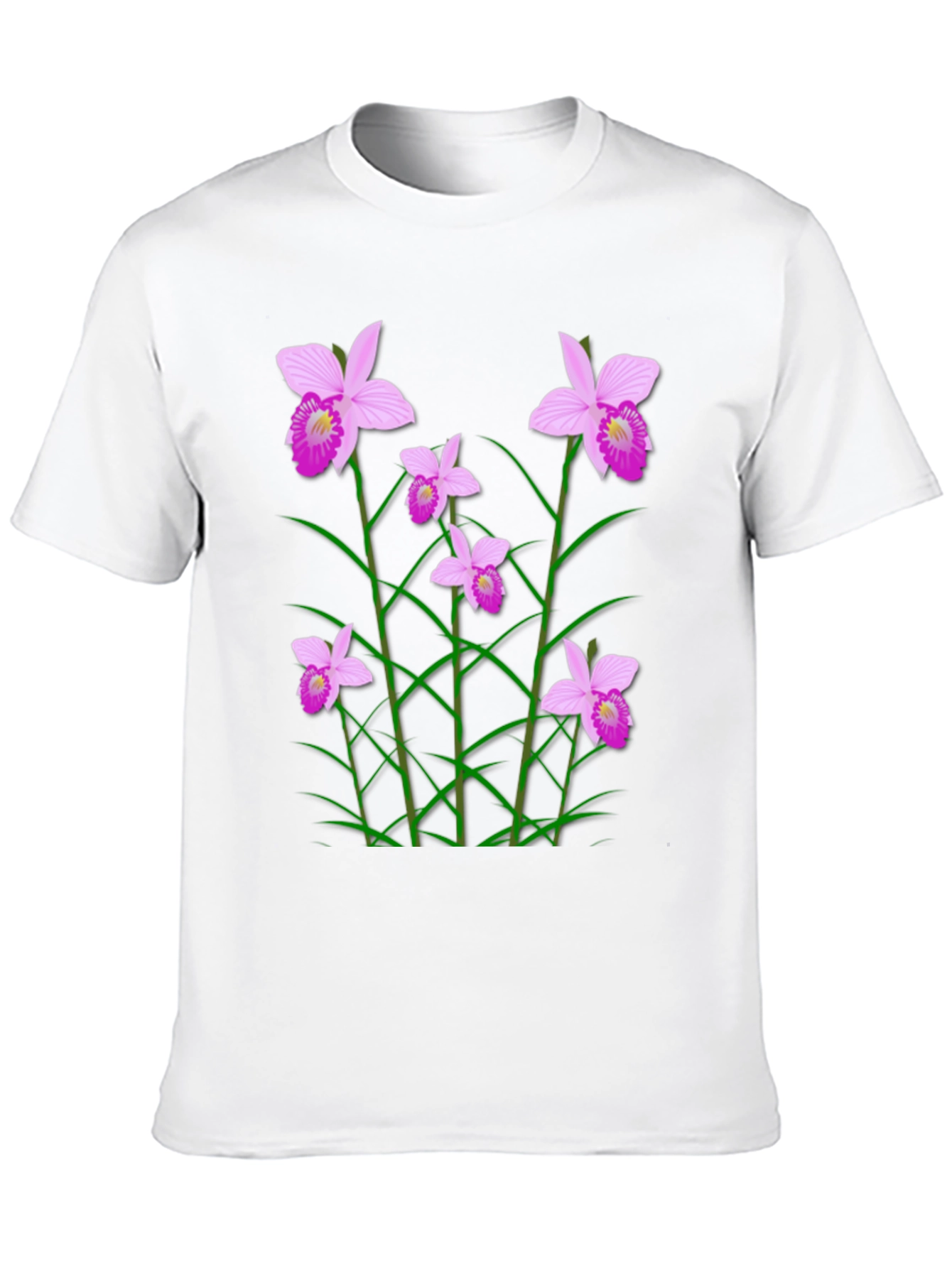 Floral Orchid Graphic Print T-Shirt