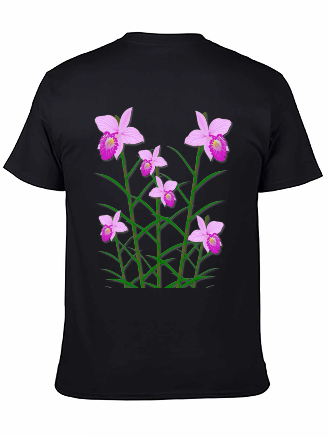 Floral Orchid Graphic Print T-Shirt