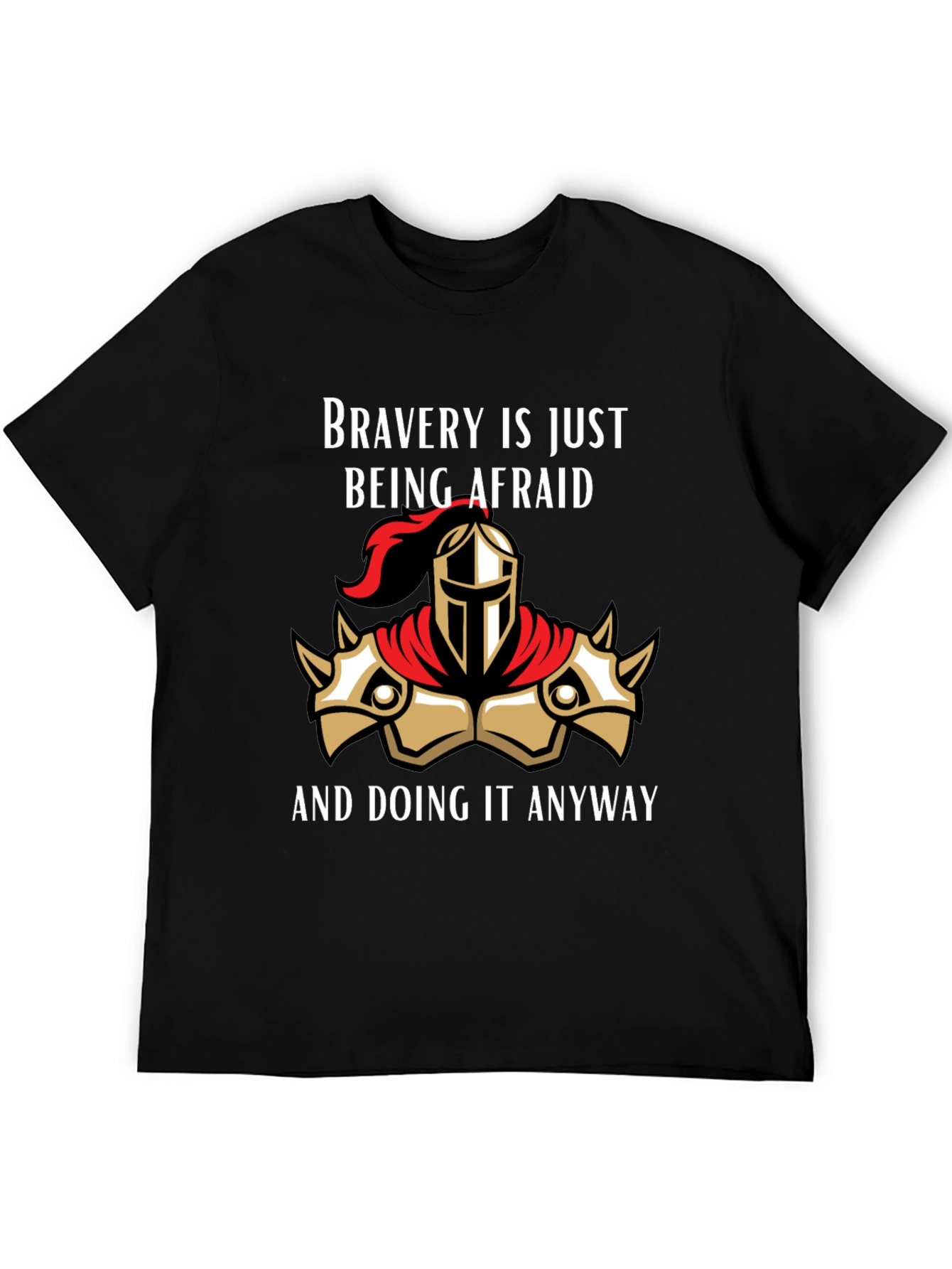 Bravery Knight Graphic T-Shirt - Bold and Inspiring Tee
