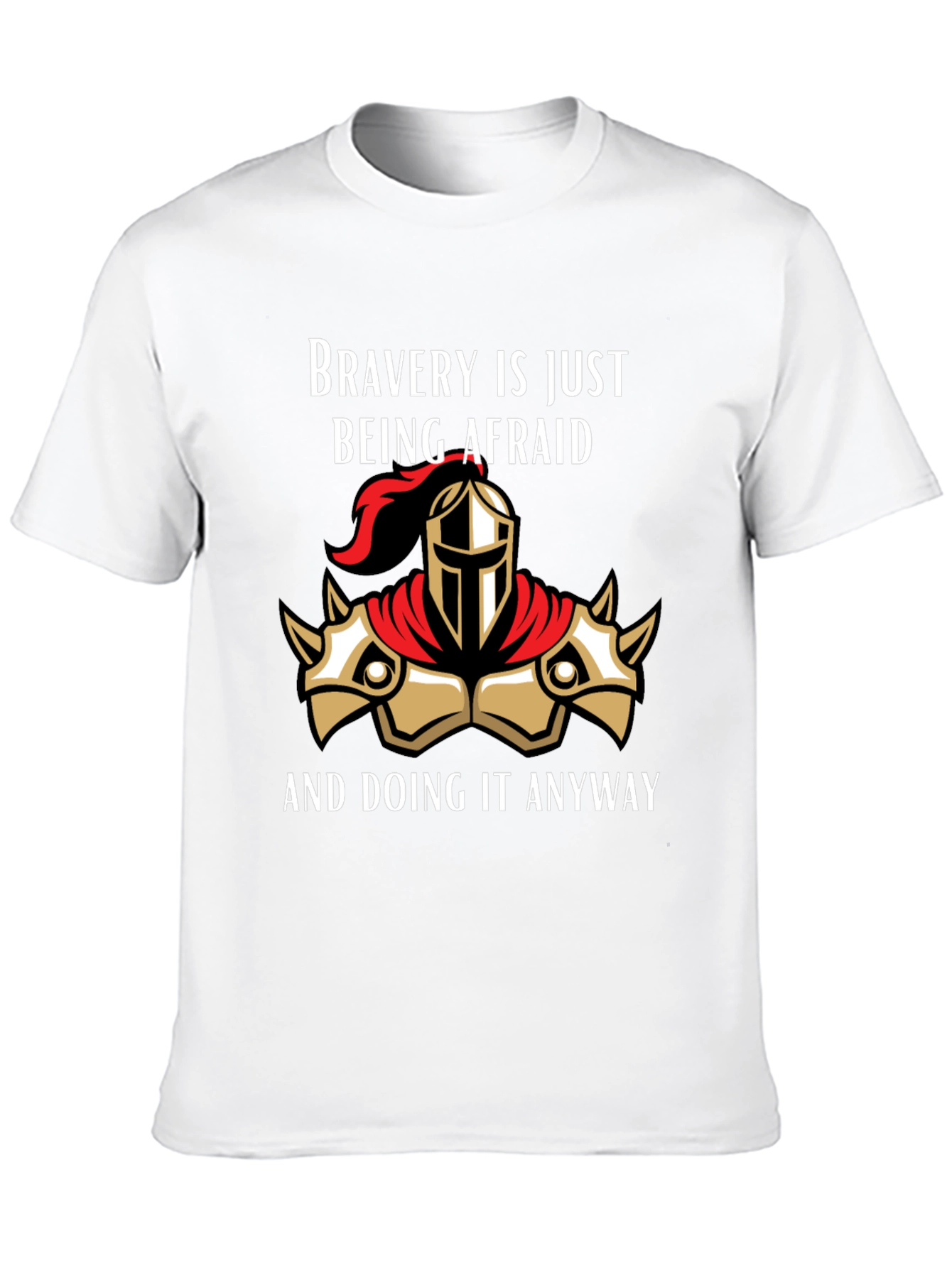 Bravery Knight Graphic T-Shirt - Bold and Inspiring Tee