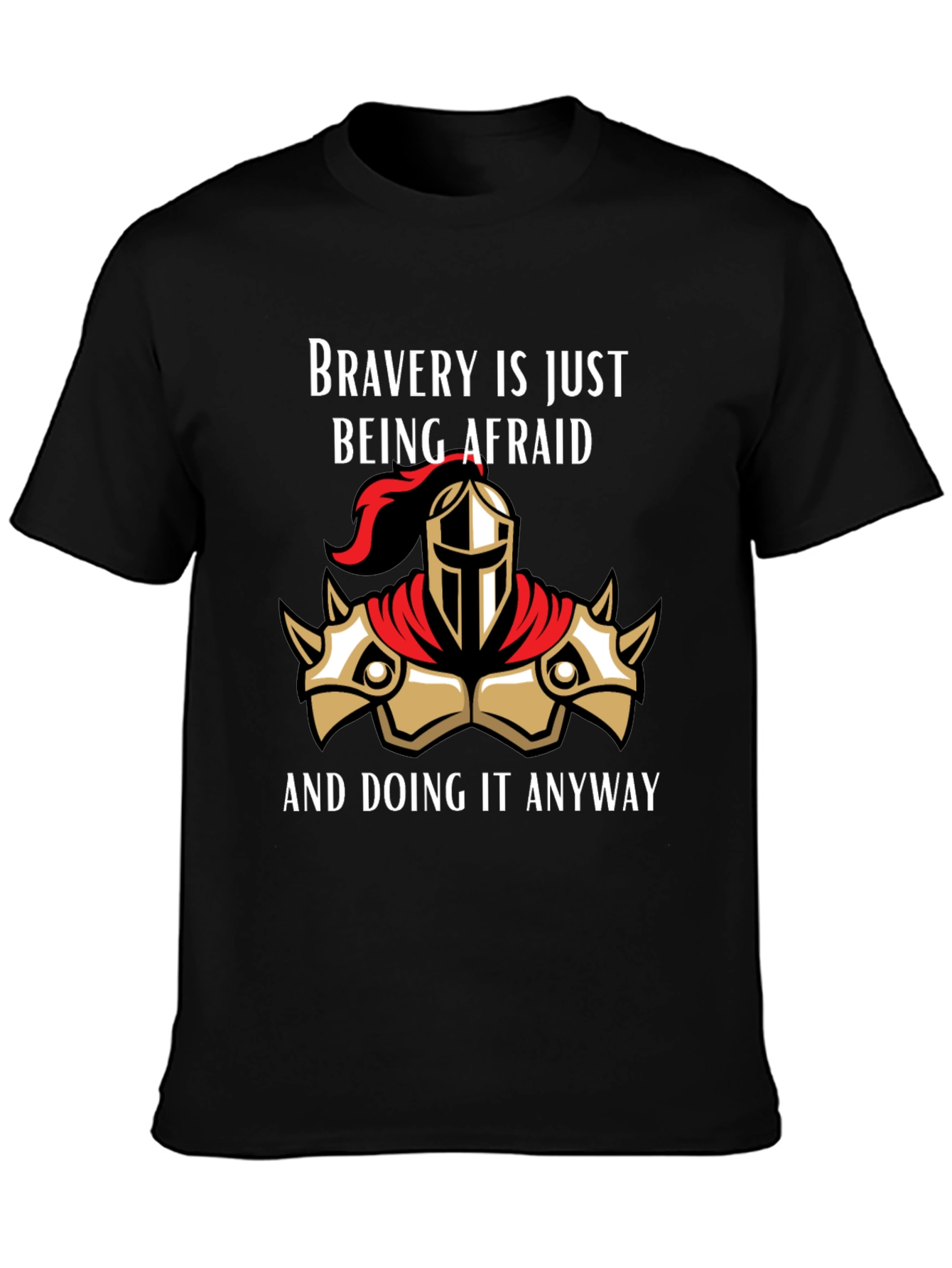 Bravery Knight Graphic T-Shirt - Bold and Inspiring Tee