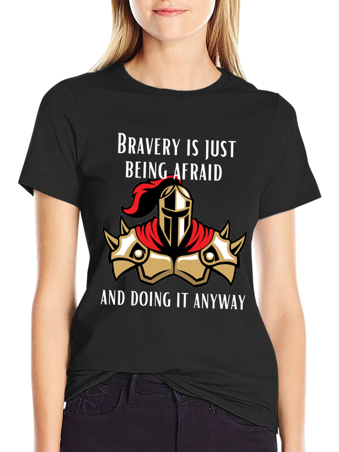 Bravery Knight Graphic T-Shirt - Bold and Inspiring Tee