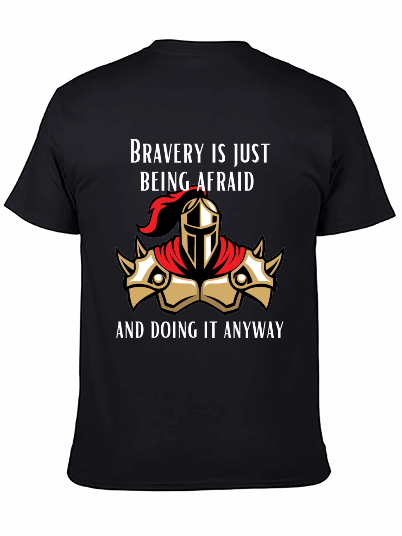 Bravery Knight Graphic T-Shirt - Bold and Inspiring Tee