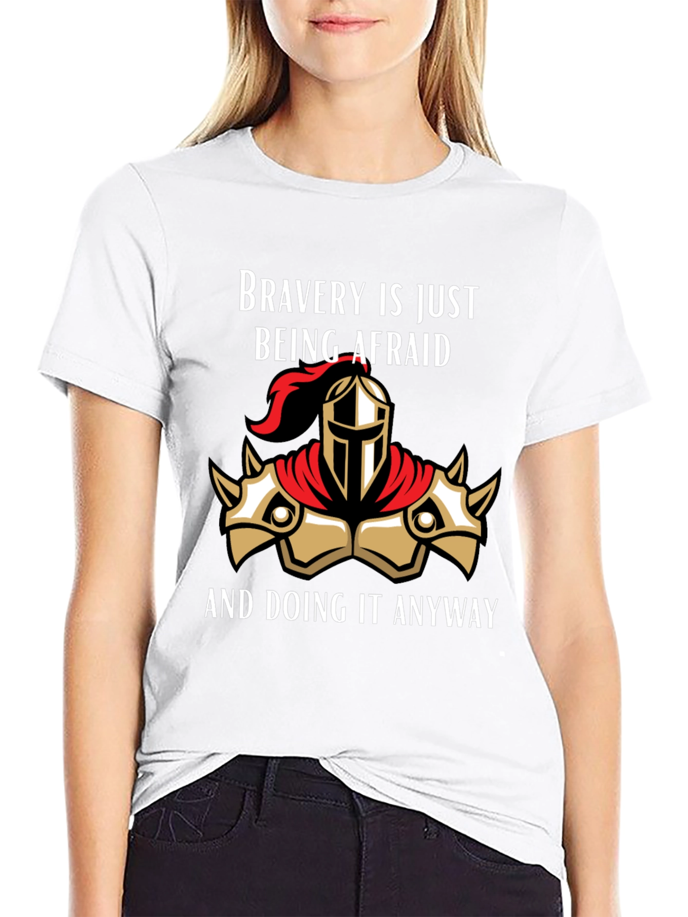 Bravery Knight Graphic T-Shirt - Bold and Inspiring Tee