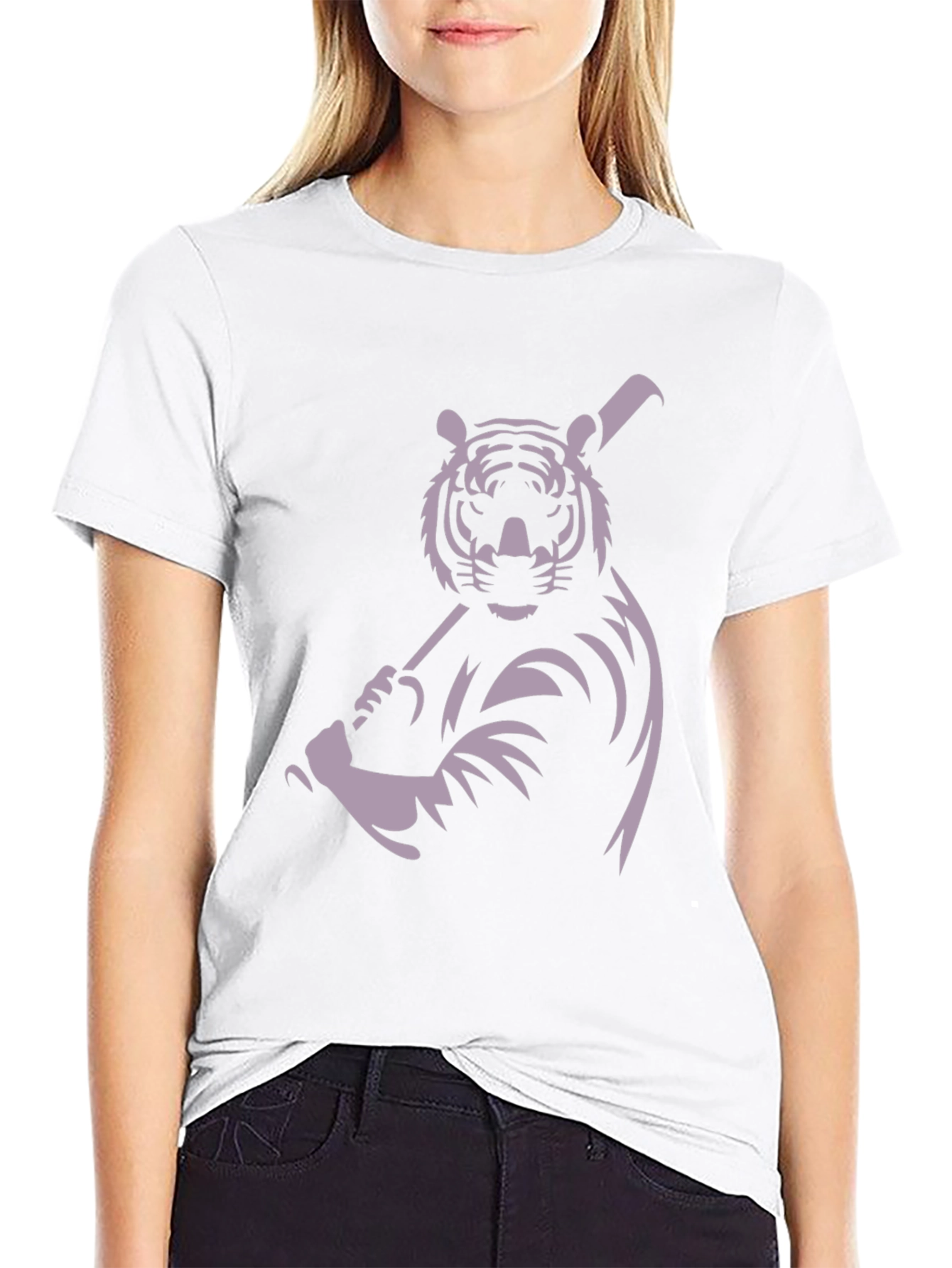 Tiger Baseball Graphic T-Shirt