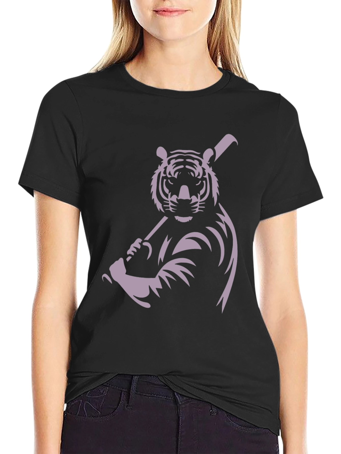 Tiger Baseball Graphic T-Shirt