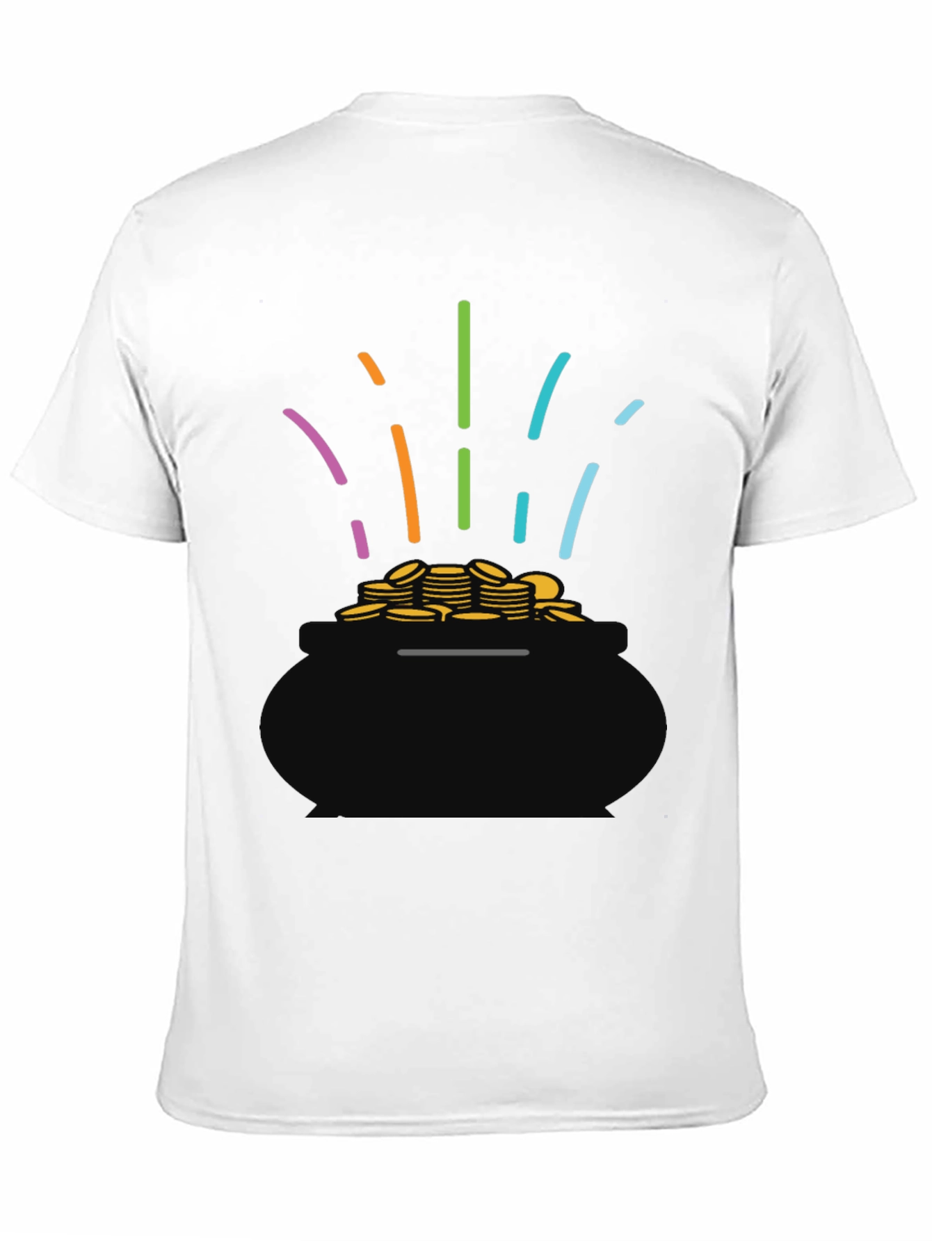 Lucky Pot of Gold Black T-Shirt