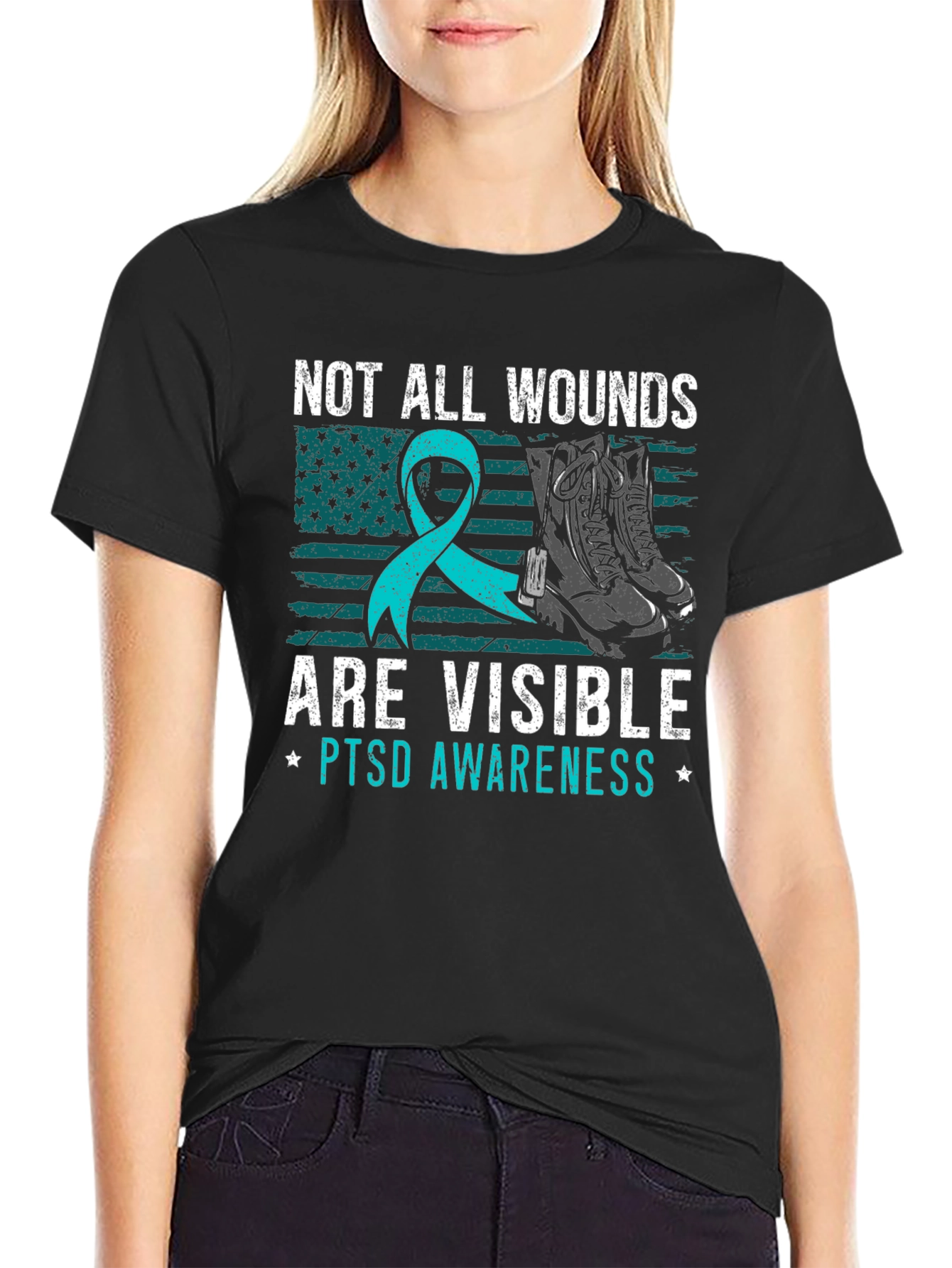 PTSD Awareness T-Shirt: Not All Wounds Are Visible