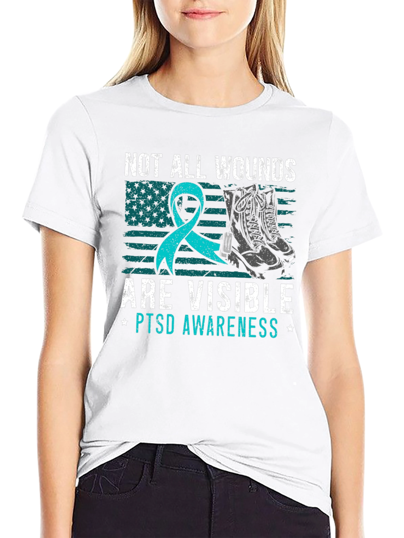 PTSD Awareness T-Shirt: Not All Wounds Are Visible