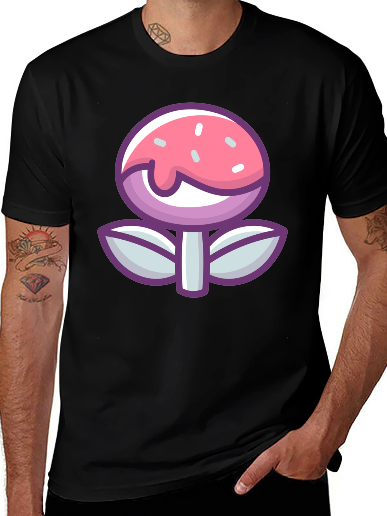Donut Flower Graphic Tee - Sweet Style