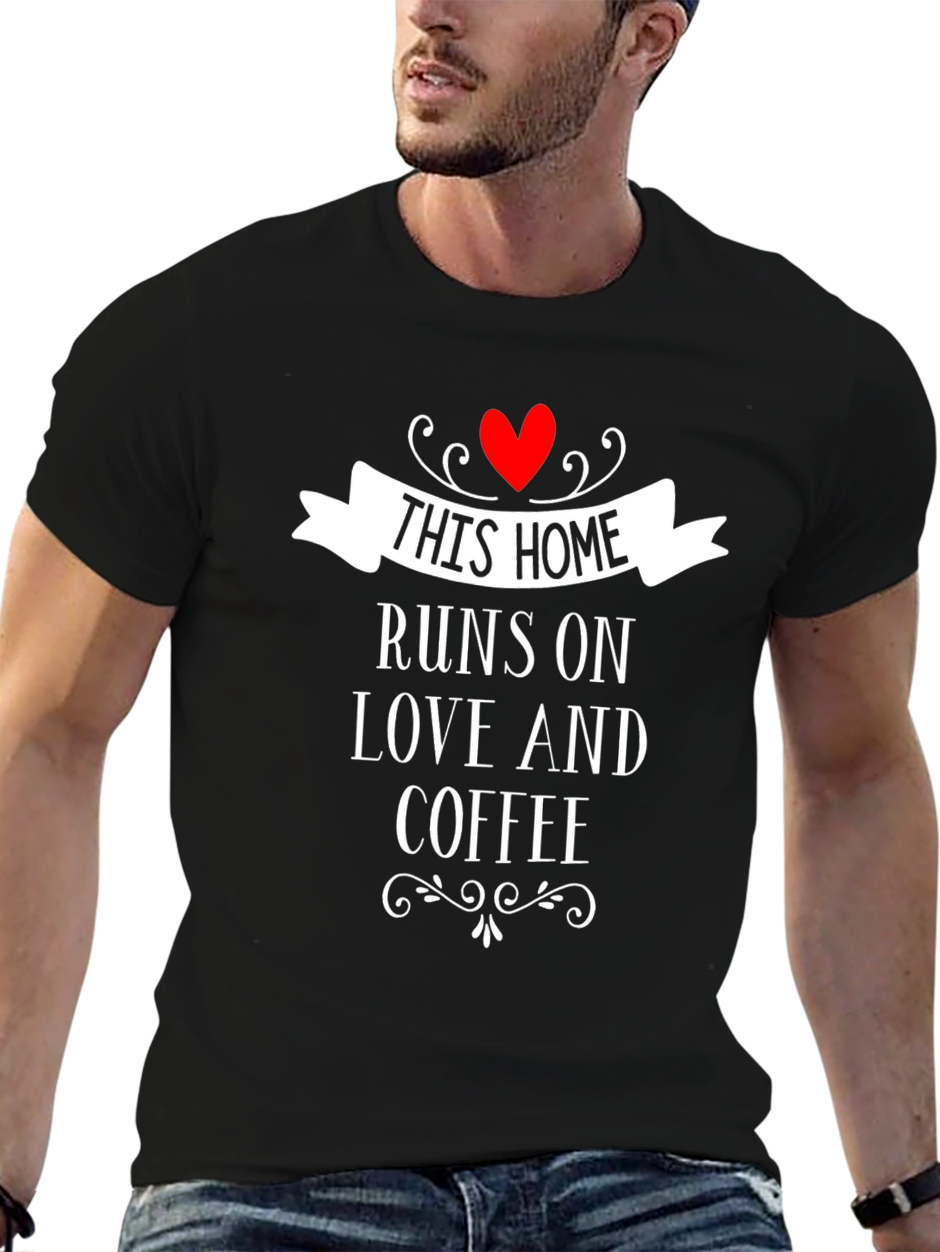 Home Runs On Love & Coffee Graphic Tee
