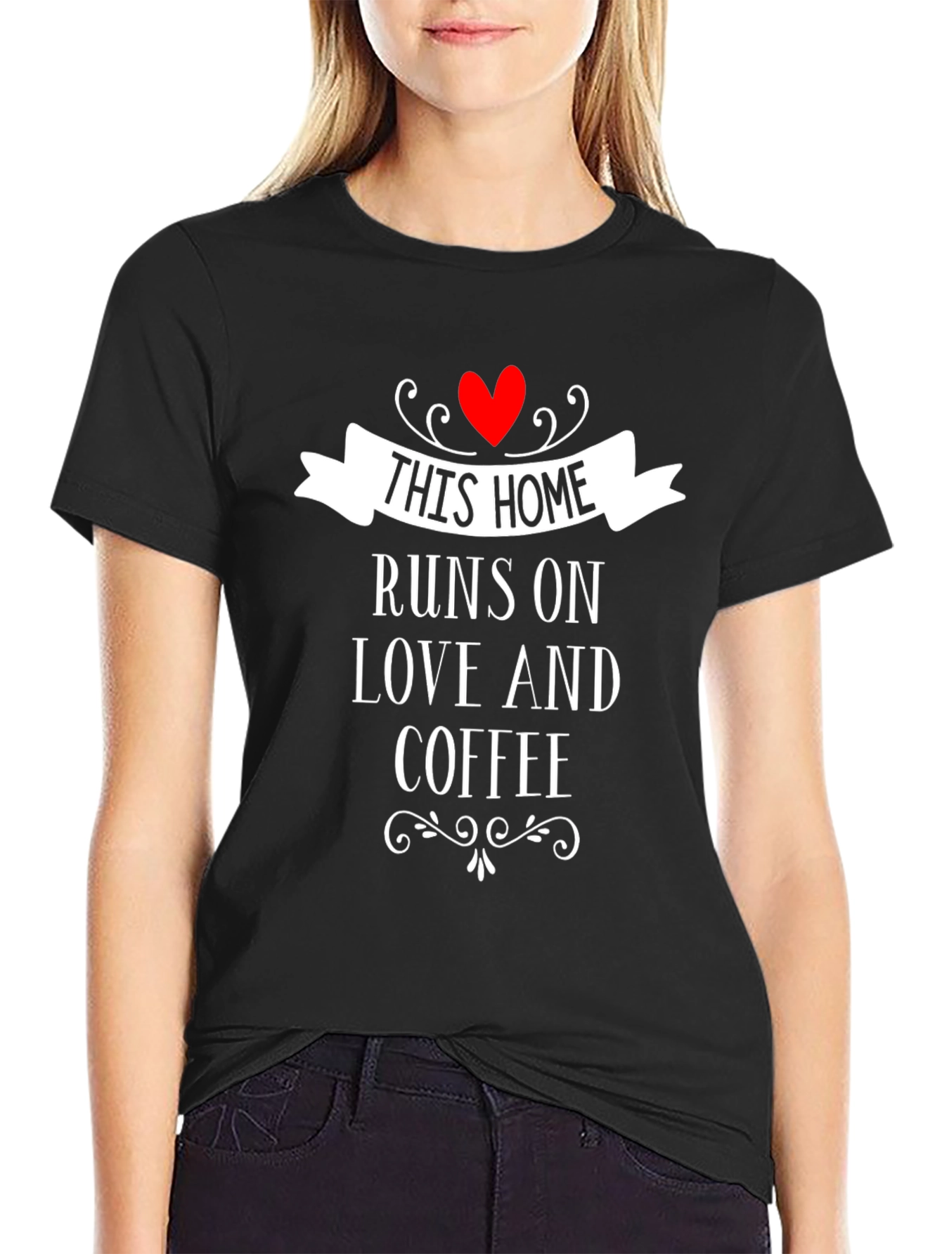 Home Runs On Love & Coffee Graphic Tee