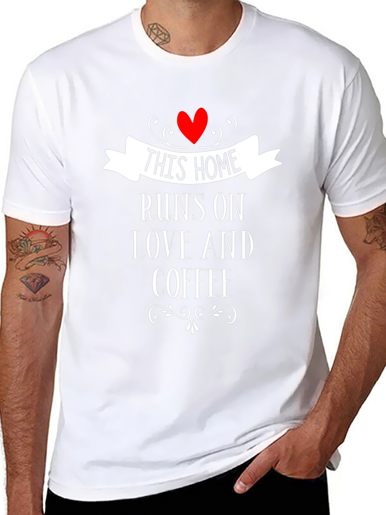 Home Runs On Love & Coffee Graphic Tee