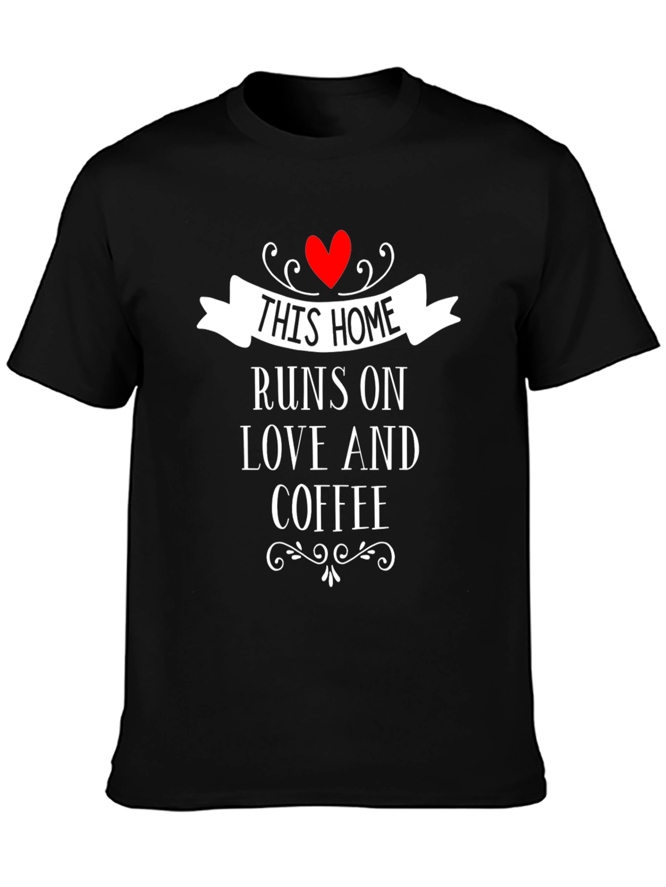 Home Runs On Love & Coffee Graphic Tee