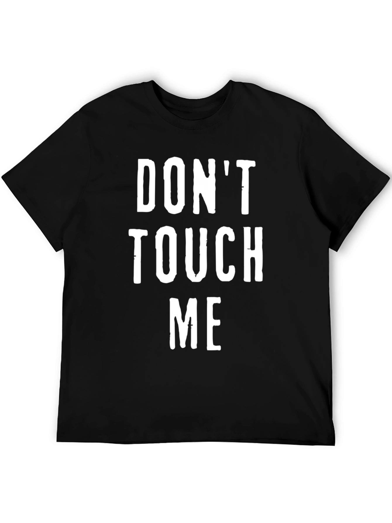 Dont Touch Me Black Graphic Tee