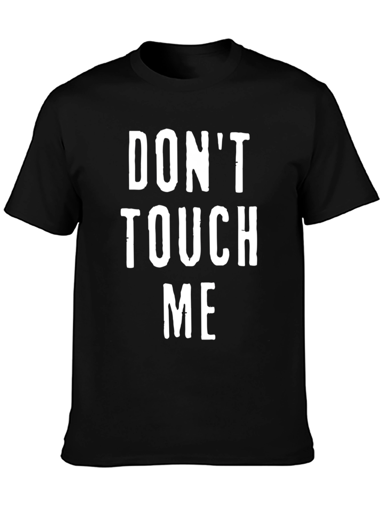 Dont Touch Me Black Graphic Tee