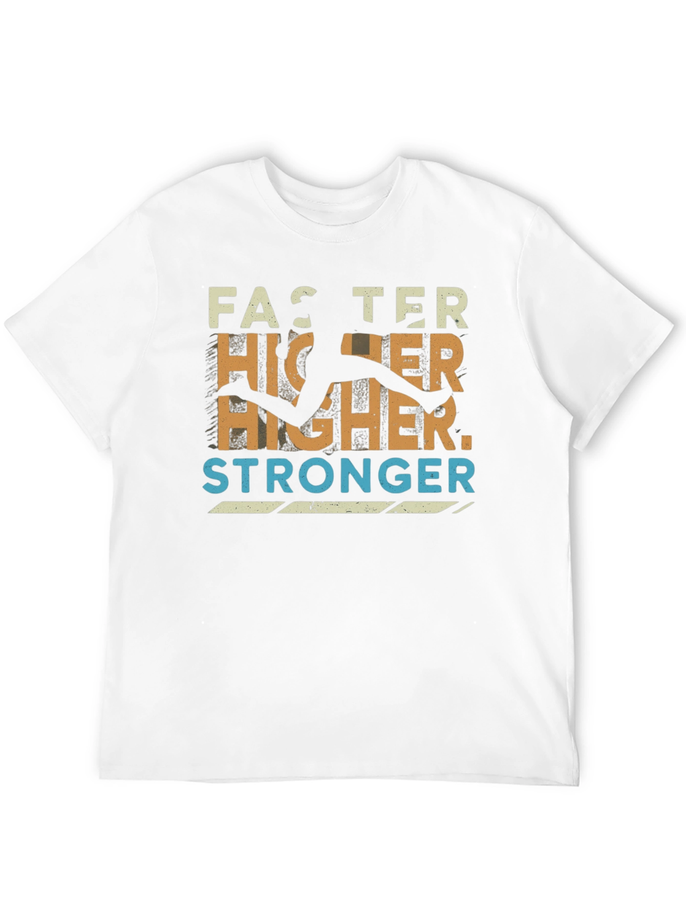 Faster Higher Stronger Graphic Tee - Athletic Inspired Design