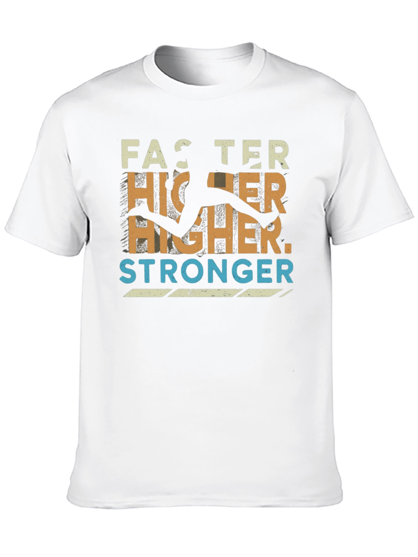Faster Higher Stronger Graphic Tee - Athletic Inspired Design