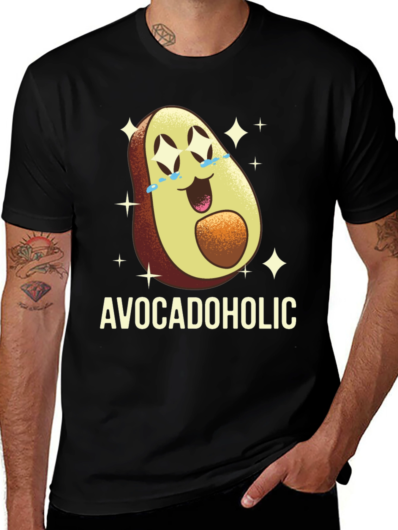 Avocadololic Graphic Tee -  Fun Foodie Shirt