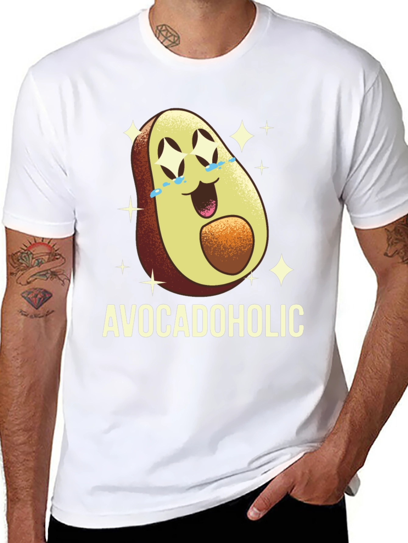 Avocadololic Graphic Tee -  Fun Foodie Shirt