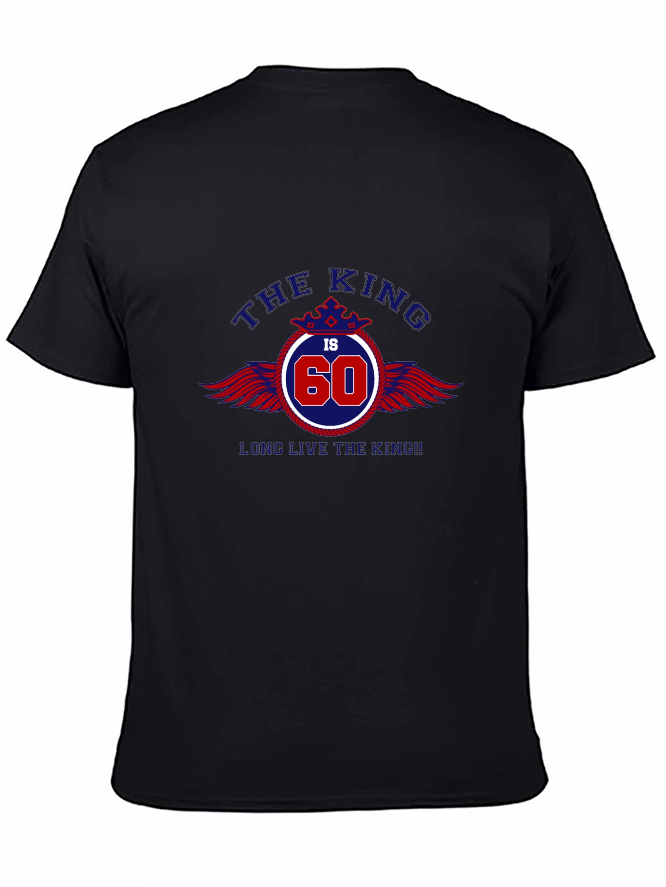 The King is 60 Black T-Shirt