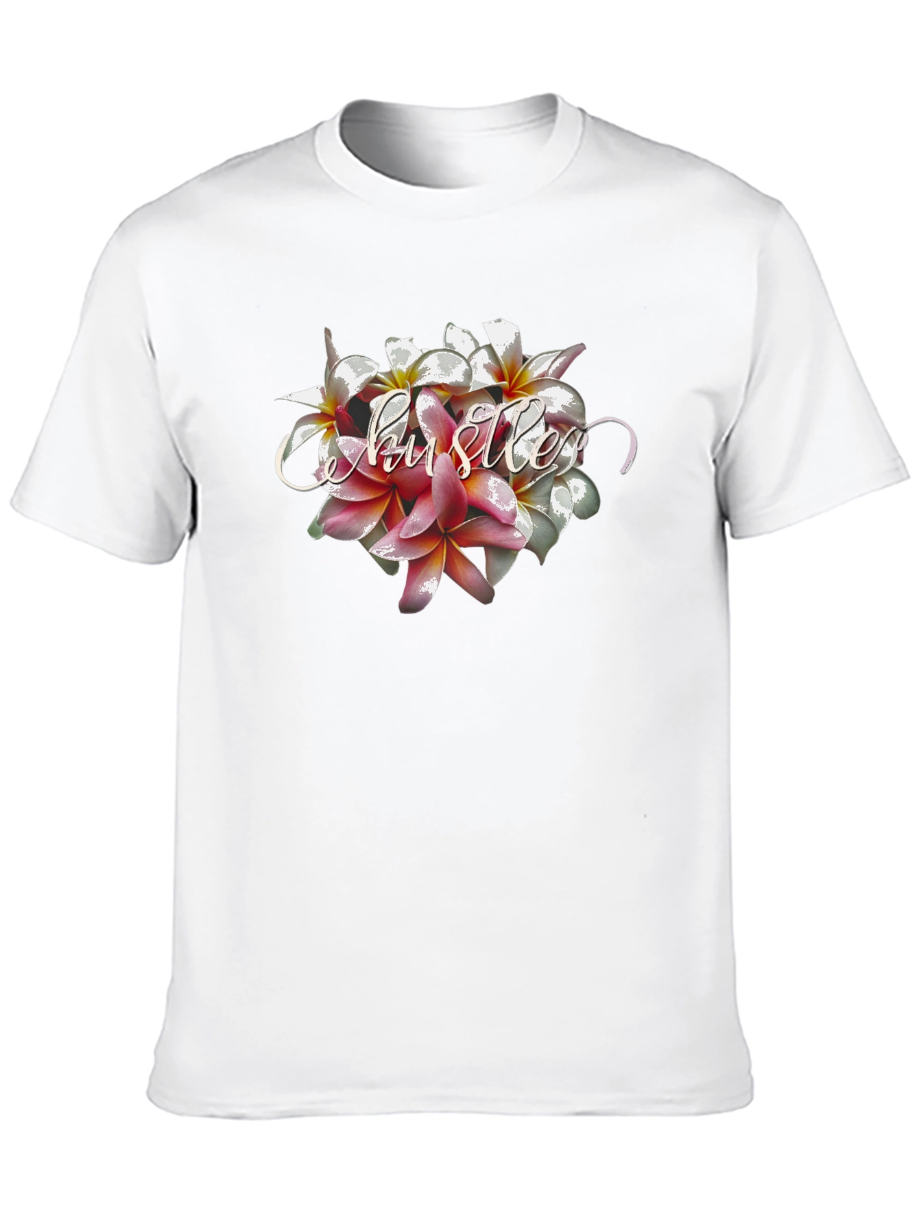 Floral Hustler Tee - Stylish Graphic T-Shirt