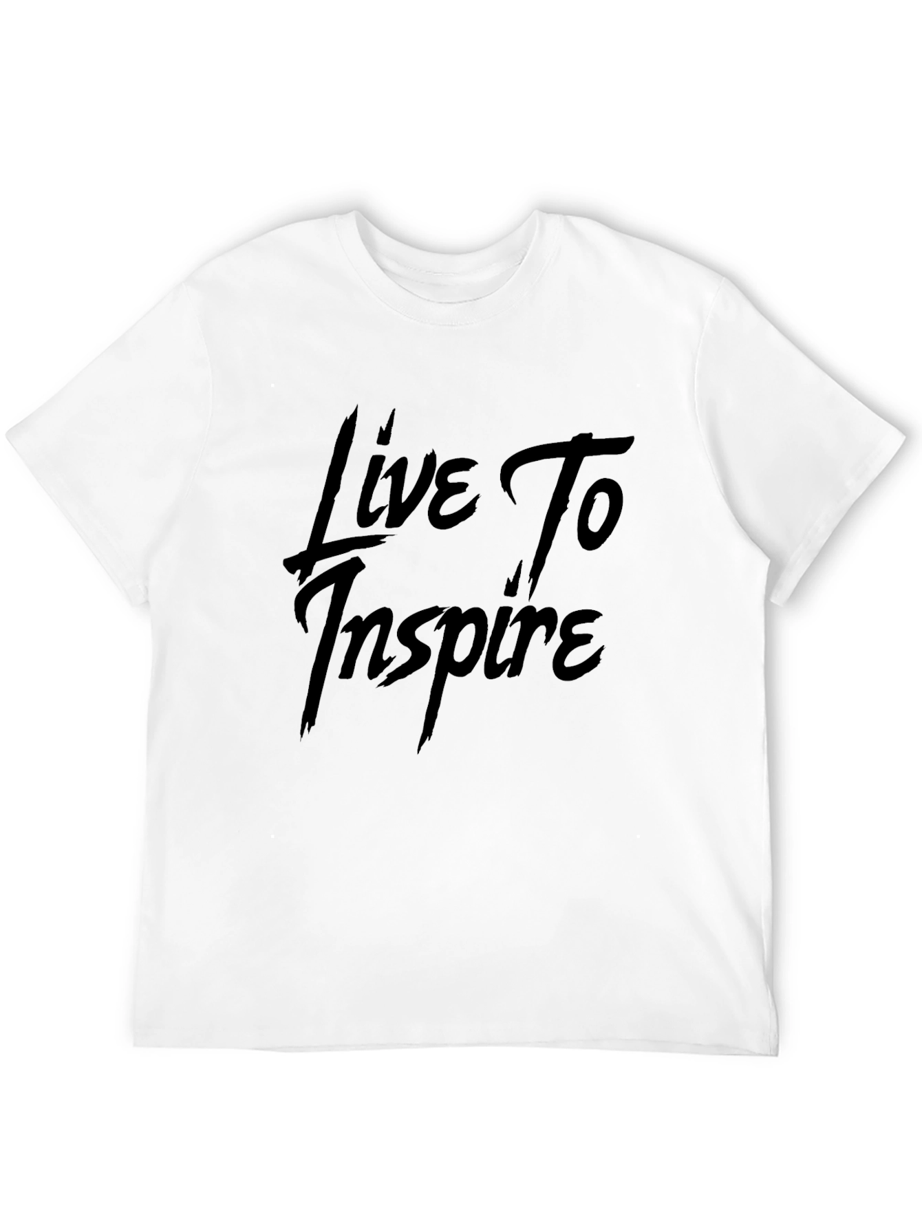 Live To Inspire Black Graphic Tee - Inspirational Style