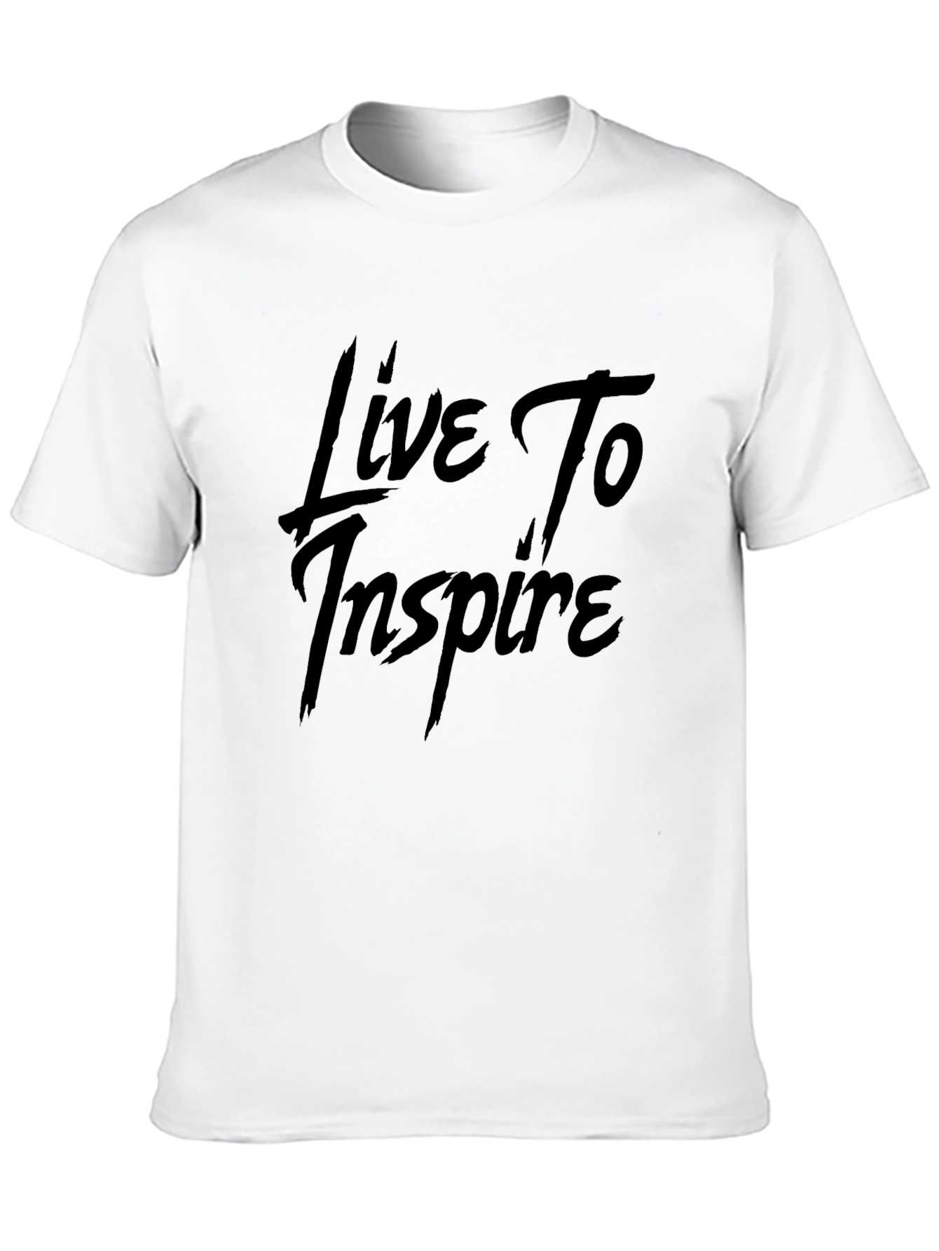Live To Inspire Black Graphic Tee - Inspirational Style