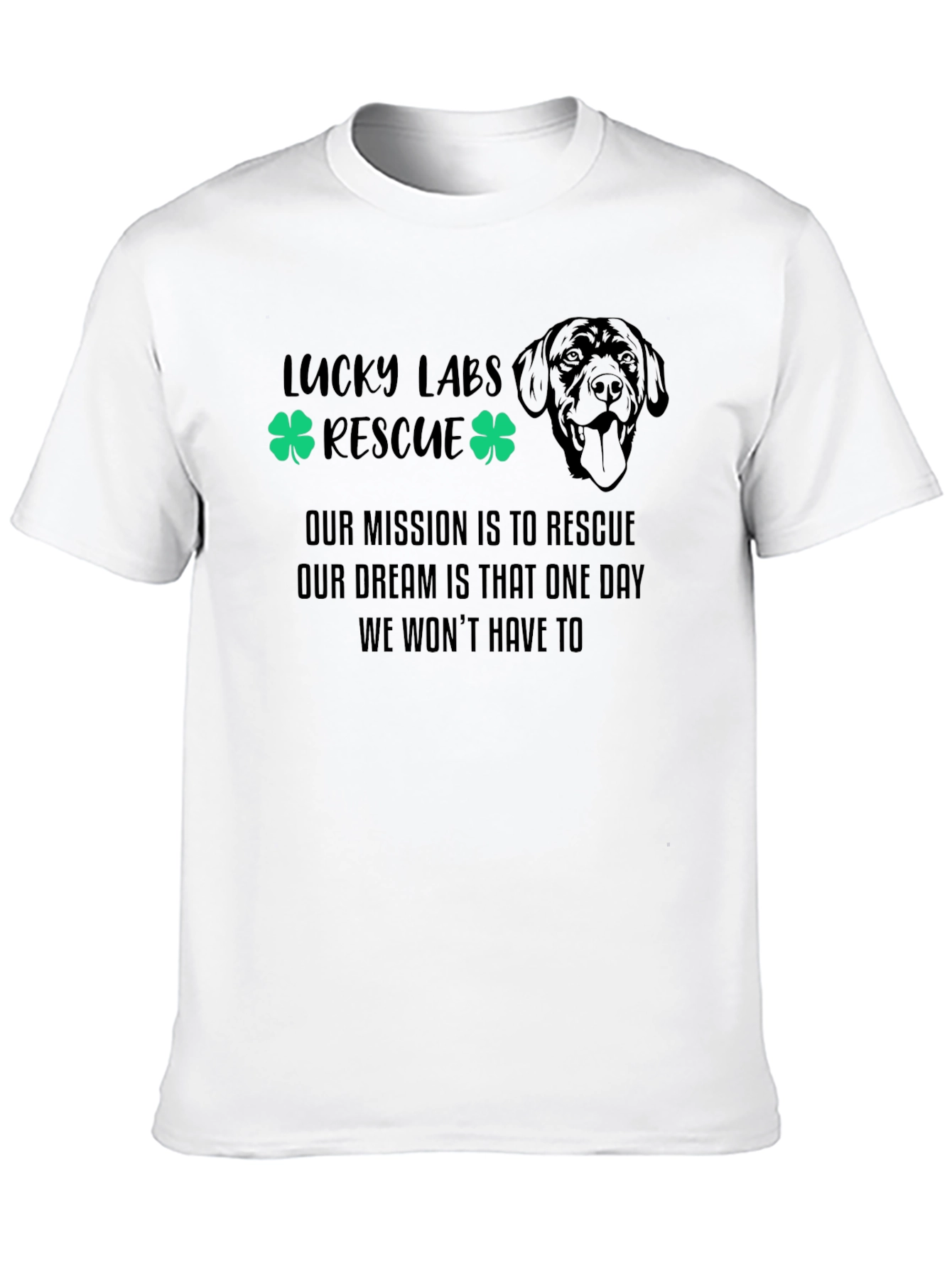 Lucky Labs Rescue T-Shirt Dog Lover Tee