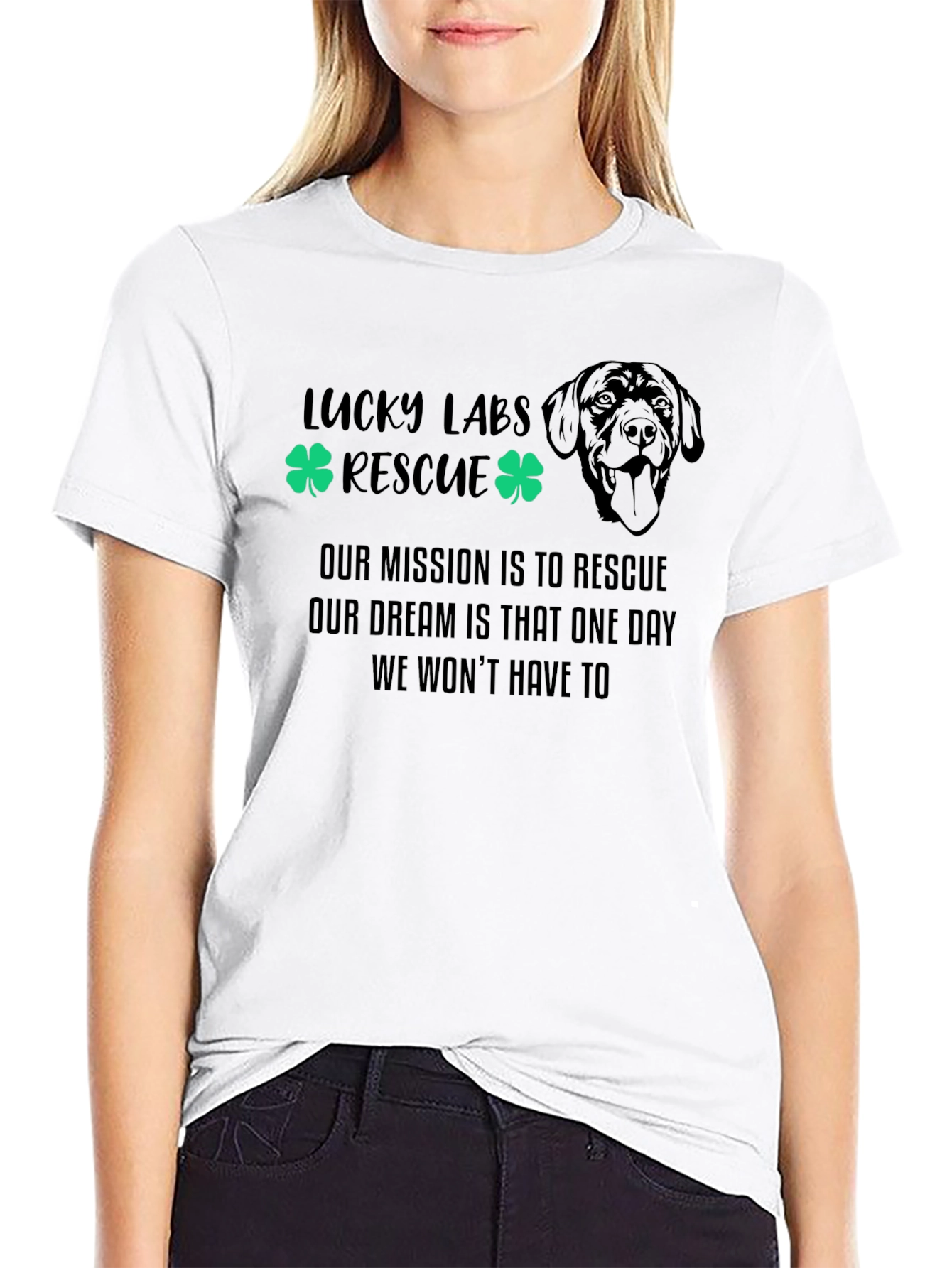 Lucky Labs Rescue T-Shirt Dog Lover Tee