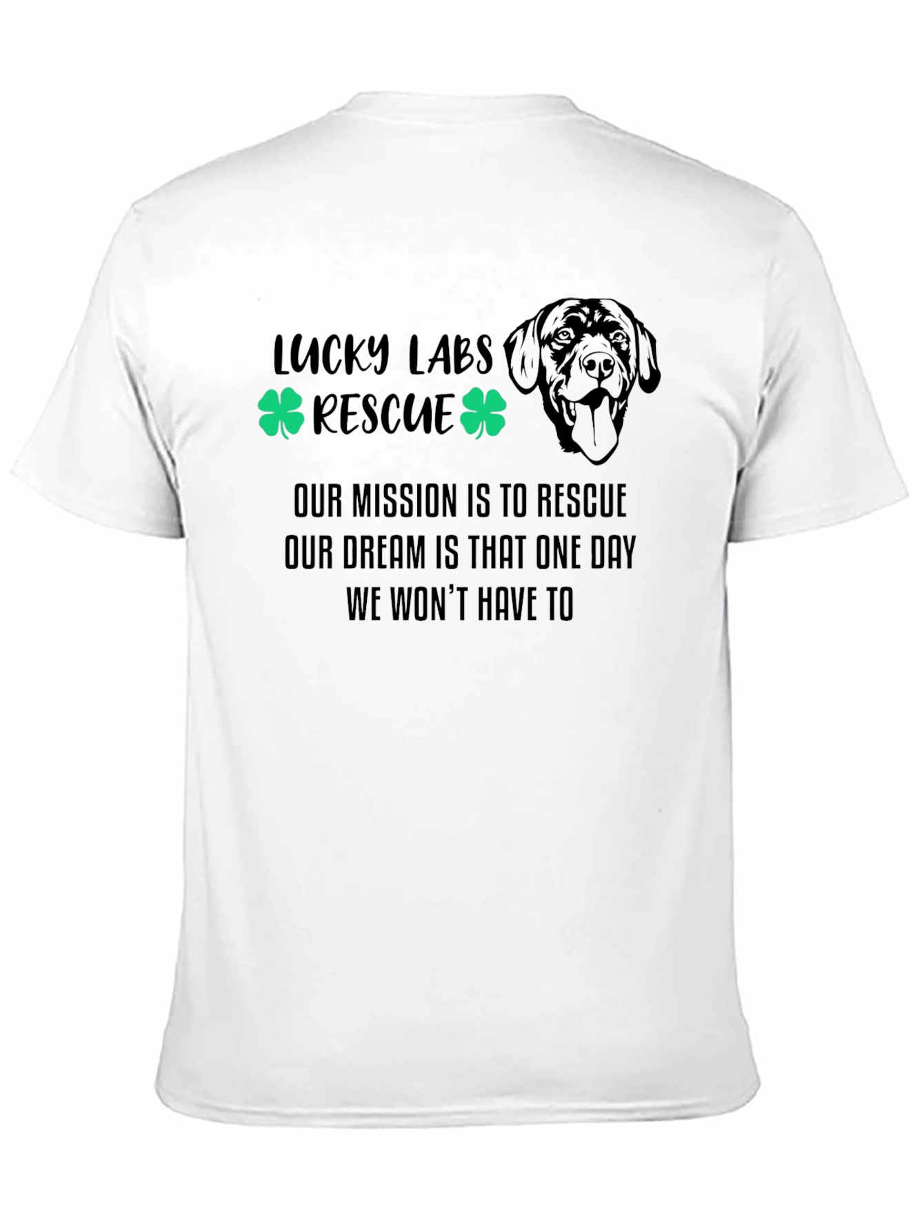 Lucky Labs Rescue T-Shirt Dog Lover Tee