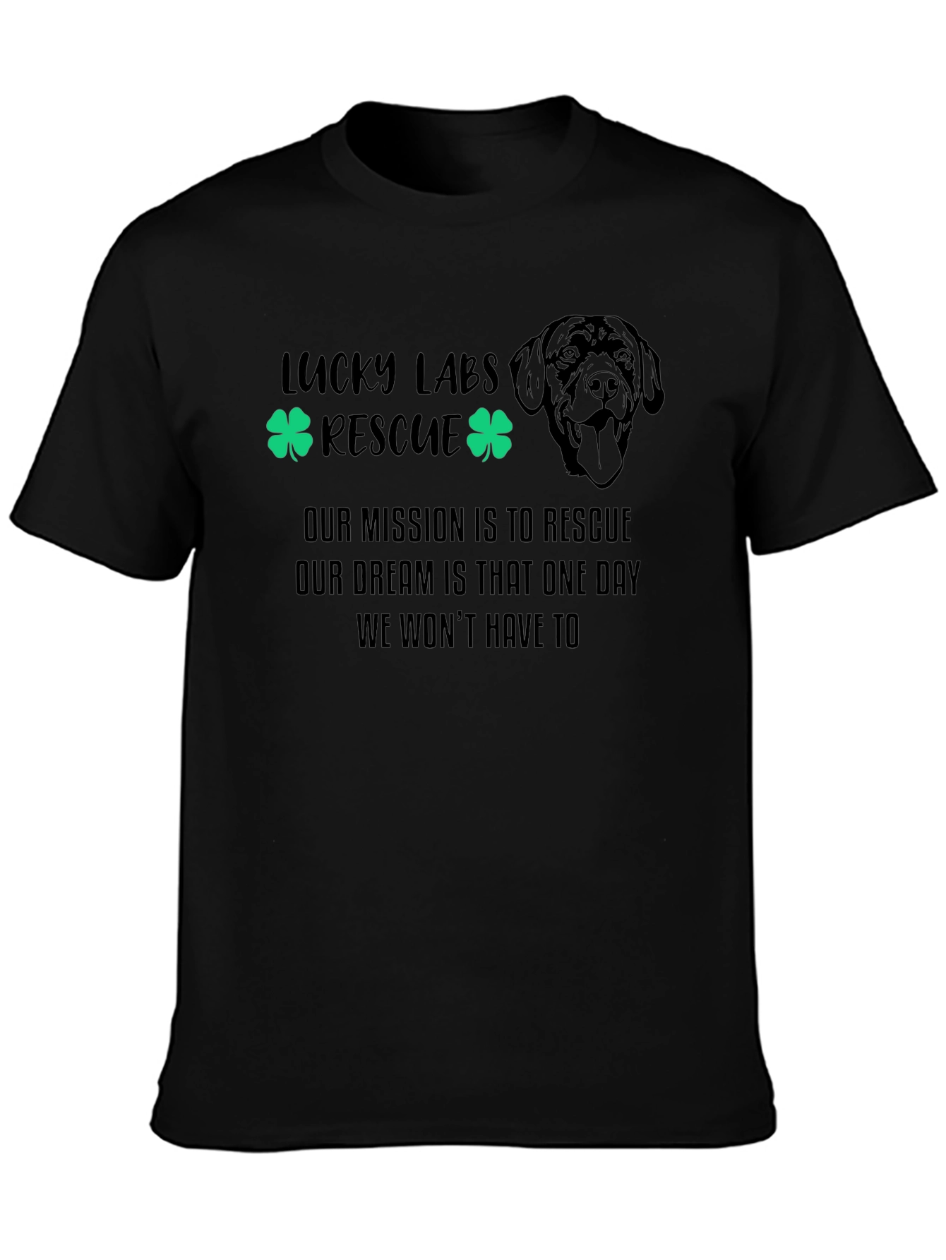 Lucky Labs Rescue T-Shirt Dog Lover Tee