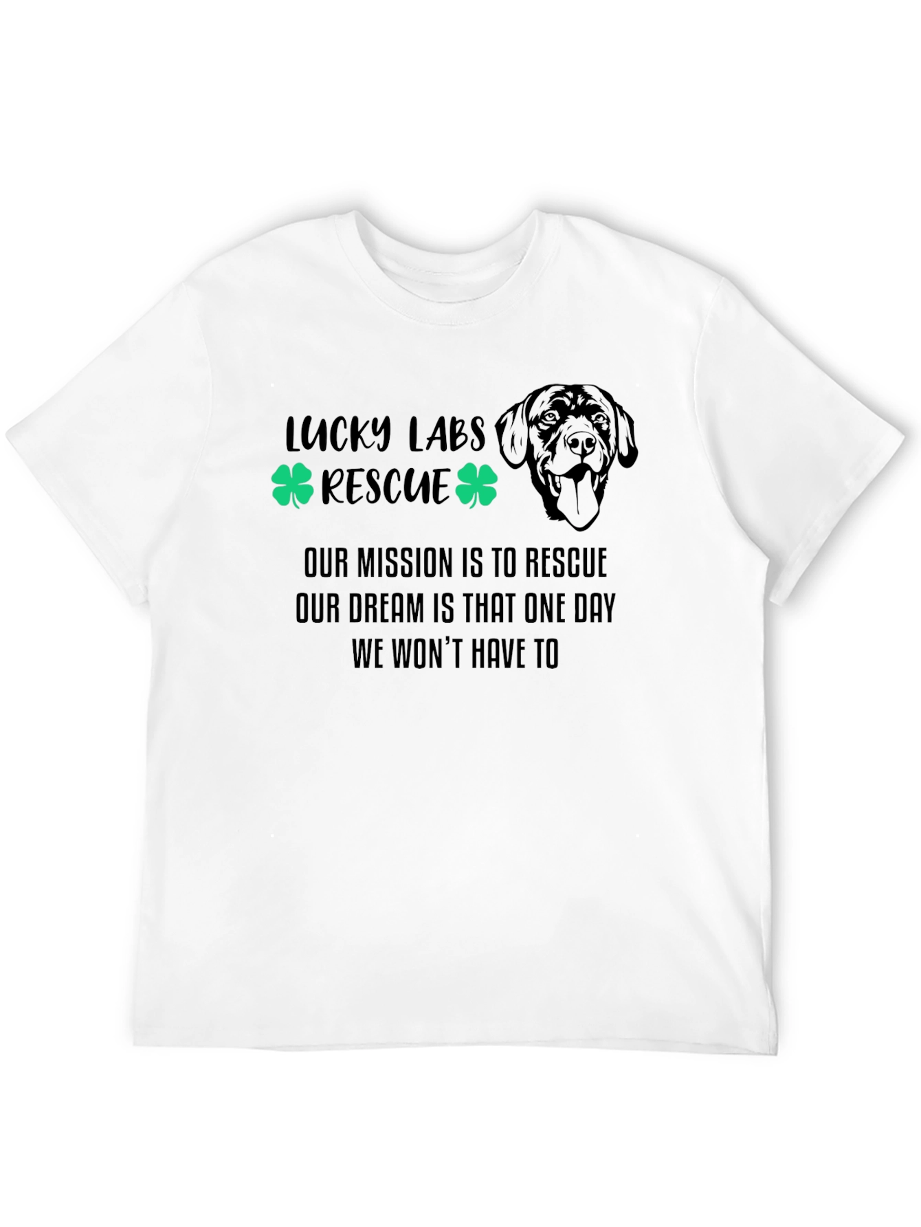 Lucky Labs Rescue T-Shirt Dog Lover Tee