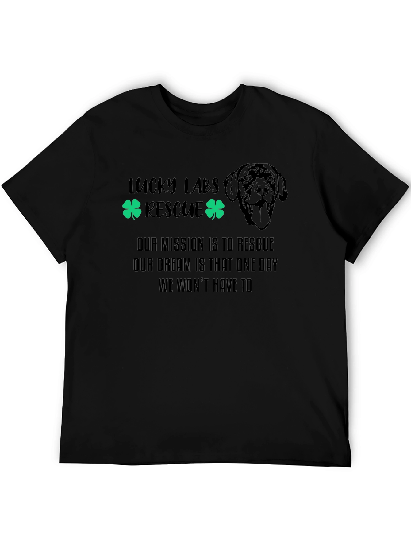 Lucky Labs Rescue T-Shirt Dog Lover Tee