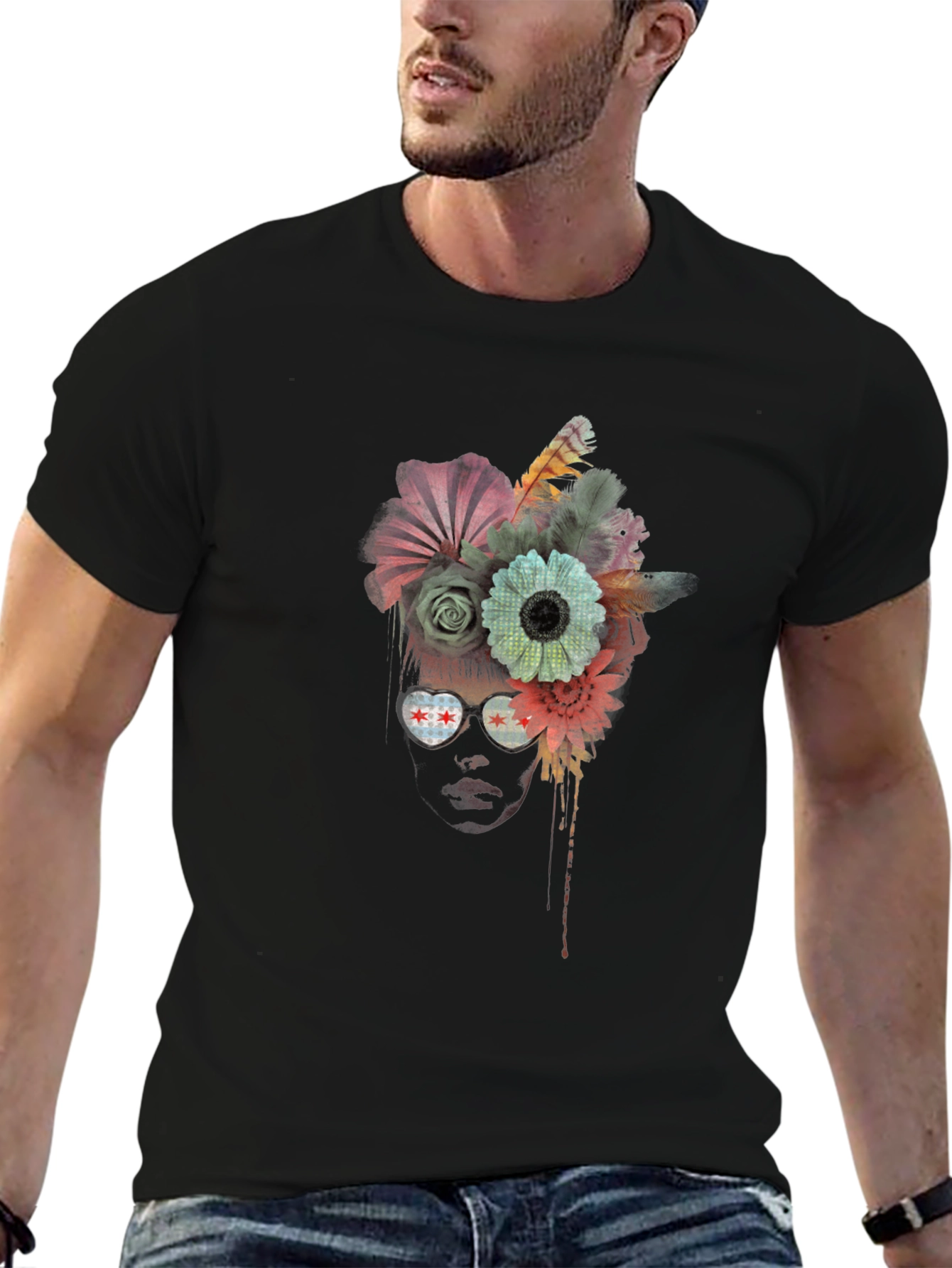 Floral Head Chicago T-Shirt