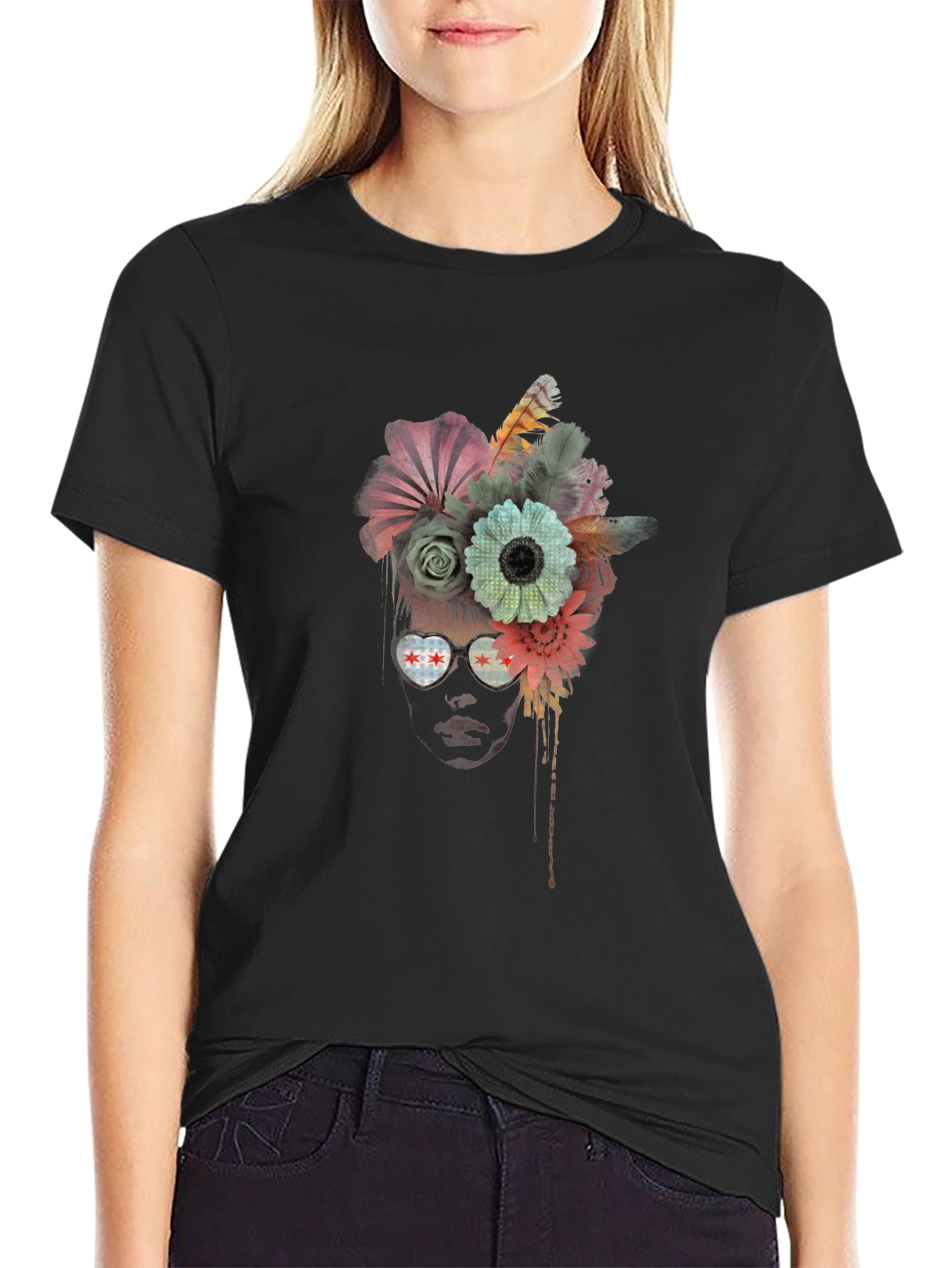 Floral Head Chicago T-Shirt