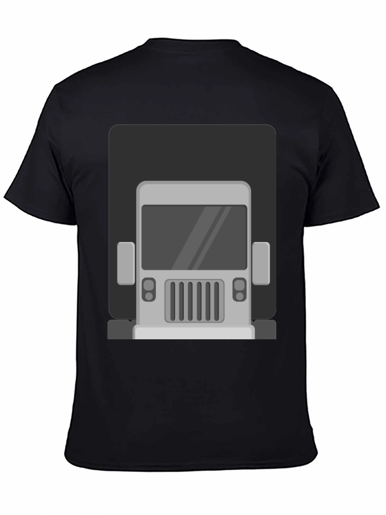 Truck Graphic Print T-Shirt - Mens Black Tee