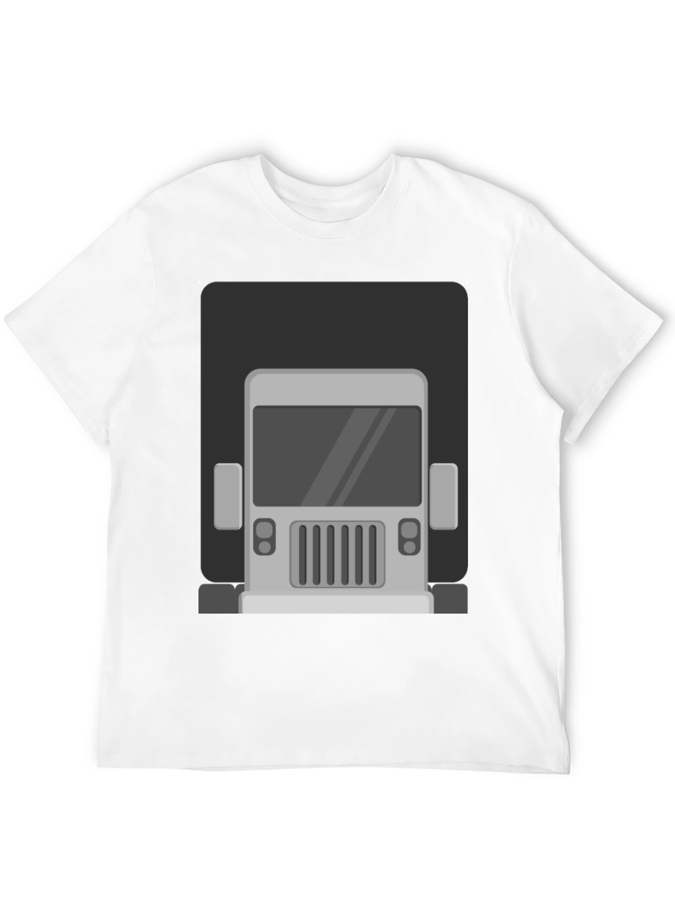 Truck Graphic Print T-Shirt - Mens Black Tee